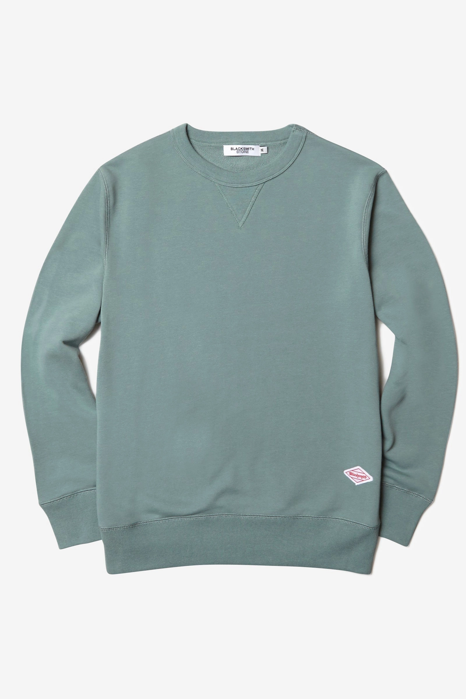 Sleek Comfort Fit Flatlock stitching Blacksmith - Loopback Everyday Crewneck - Seafoam