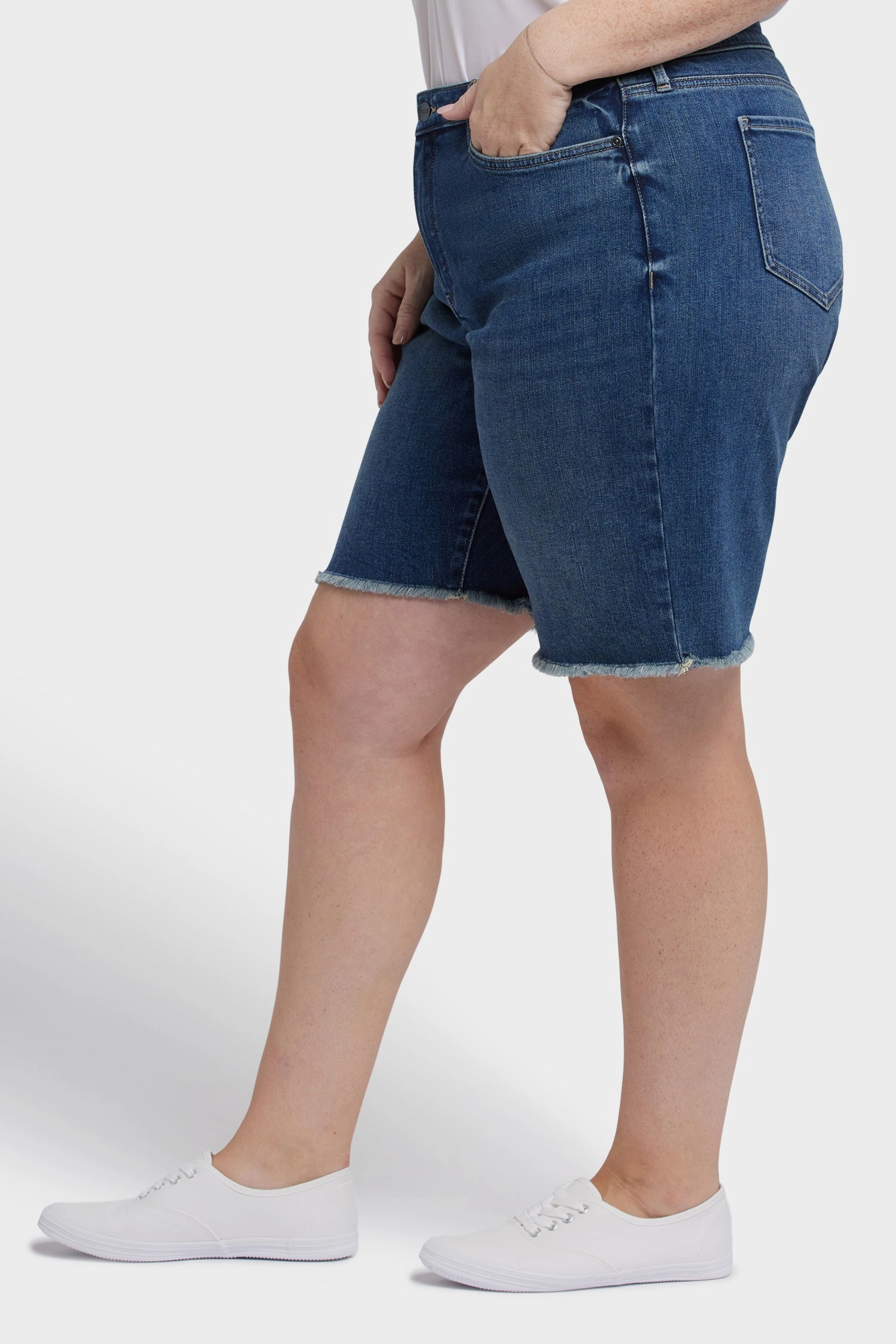 Lilly Denim Shorts In Plus Size - Rio Rapids Street Mood