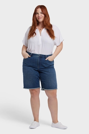 windproof Lilly Denim Shorts In Plus Size - Rio Rapids