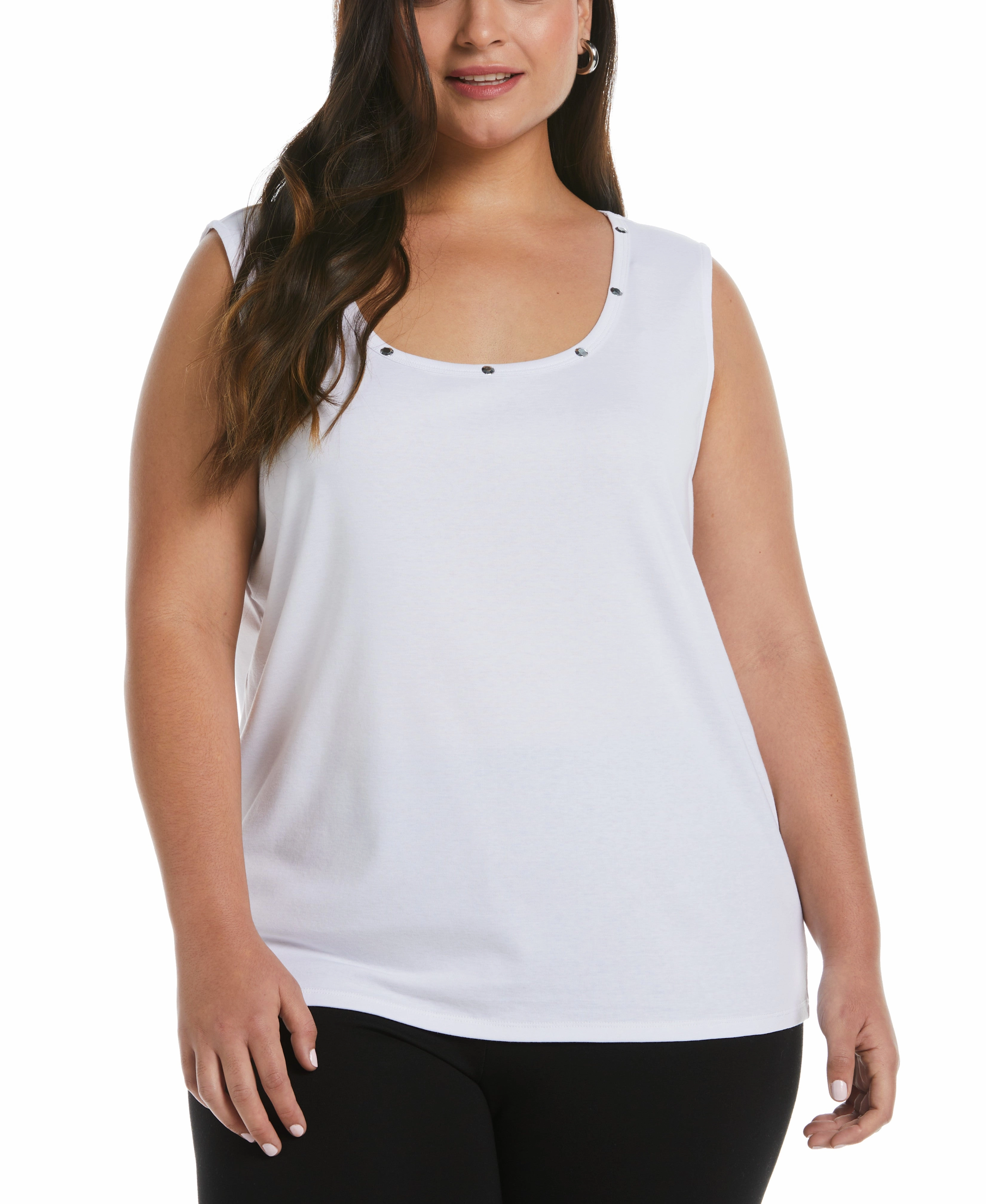 Hypoallergenic Wool Mix Tank Top with Hardware