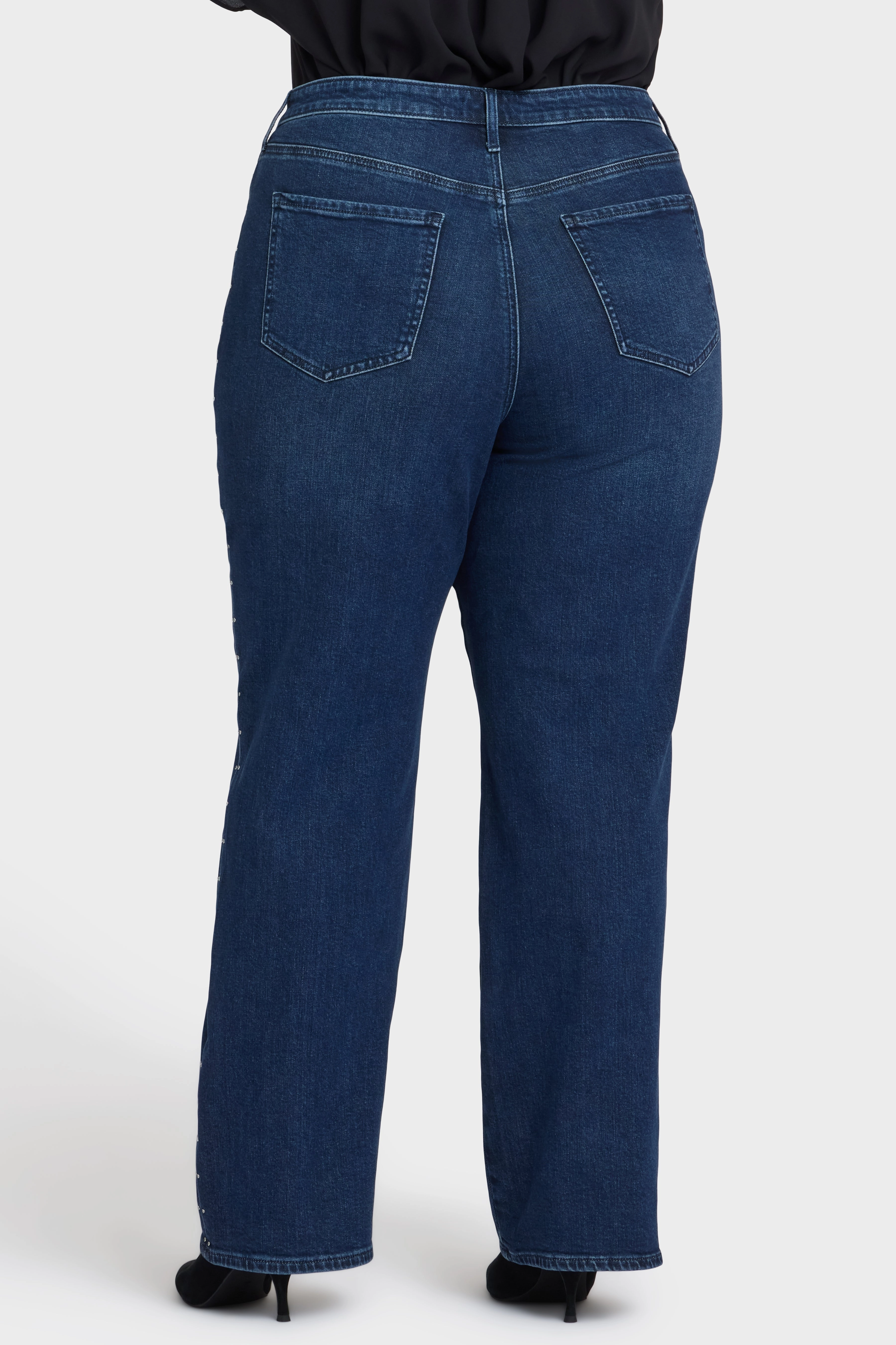 Durable Eco Friendly Brooke Loose Straight Jeans In Plus Size - Louvre Sapphire