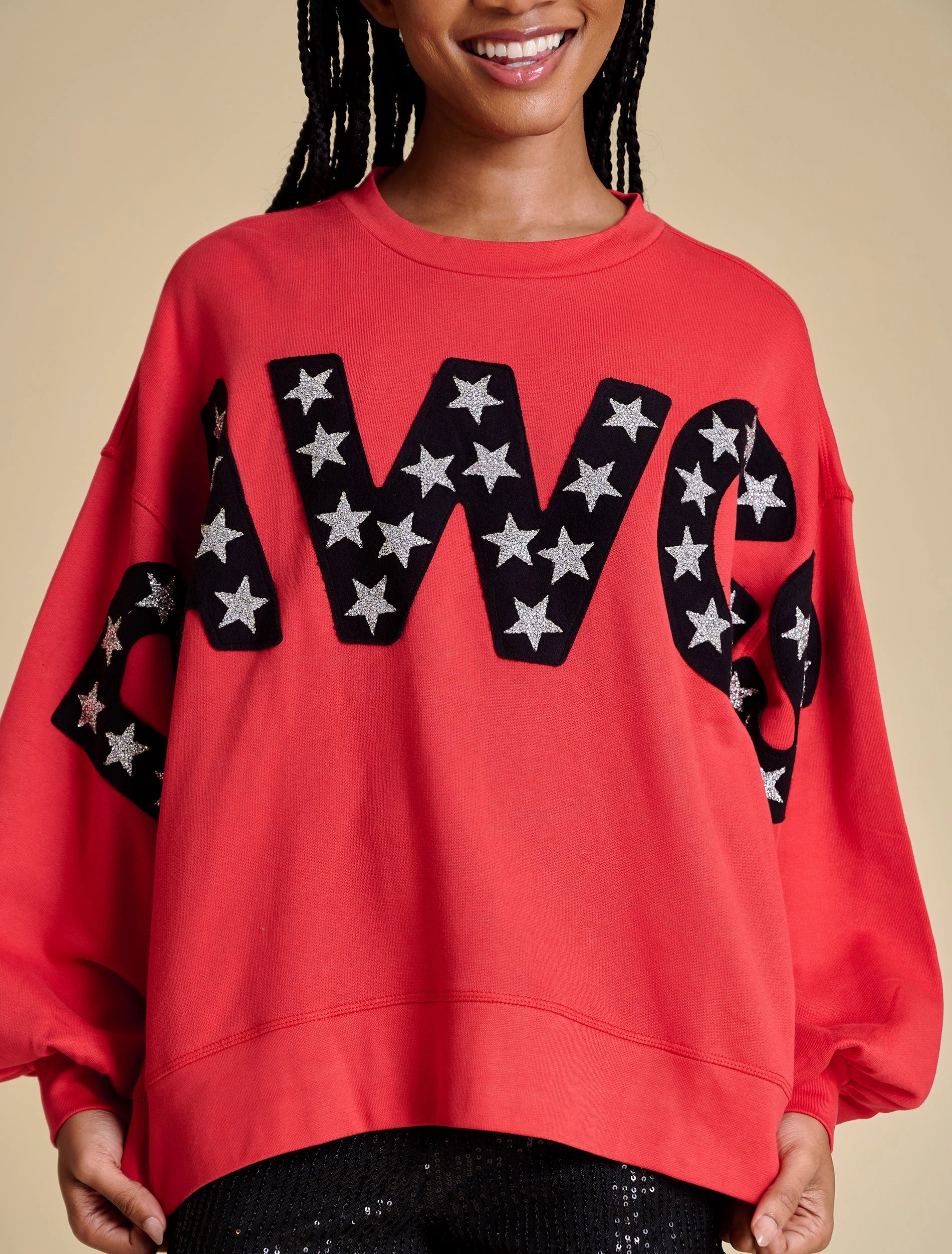 Stewart Simmons Georgia The Balloon Sleeve Pullover Gift worthy anniversary wear