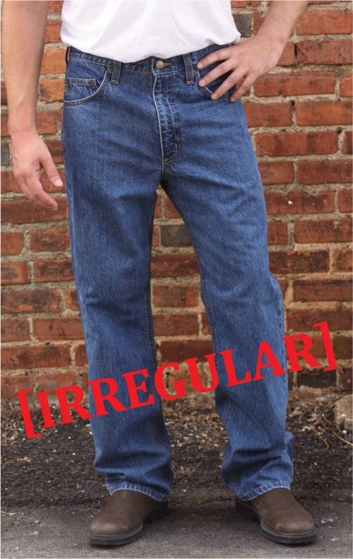 Button Fly, Combined Washes - IRREGULAR Street Casual