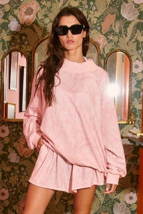 City Casual Team Pride Camouflage Oversized Mock Neck Sweatshirt