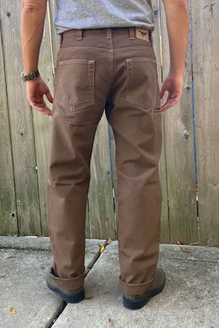 Casual Chic Canvas Utility Work Pant - Timber Brown