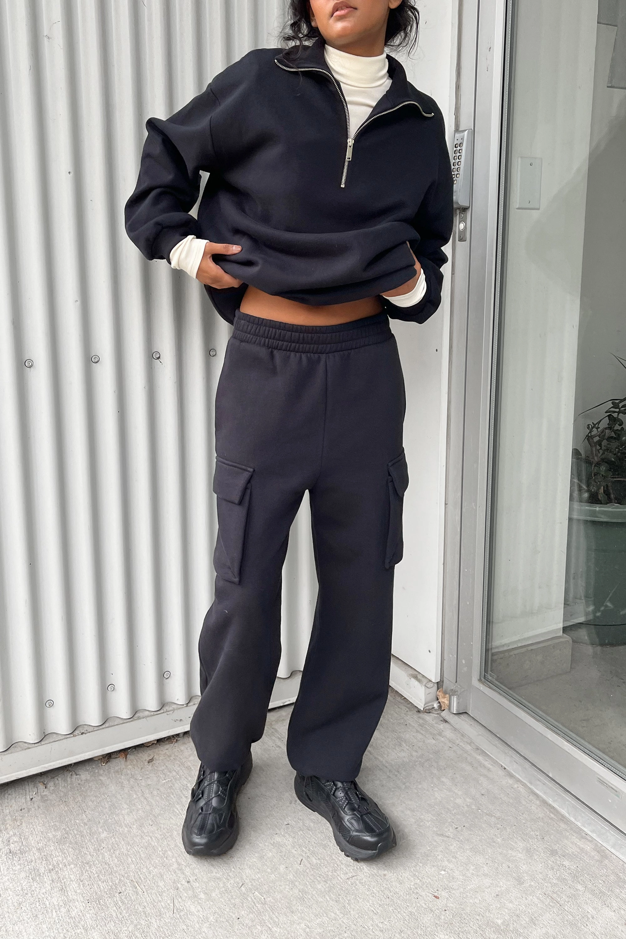 Corduroy texture CARGO JOGGER SWEATPANT