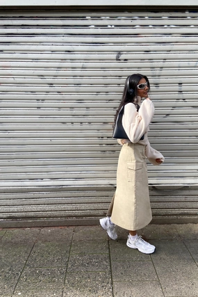 CARGO MIDI SKIRT Fall Favorite