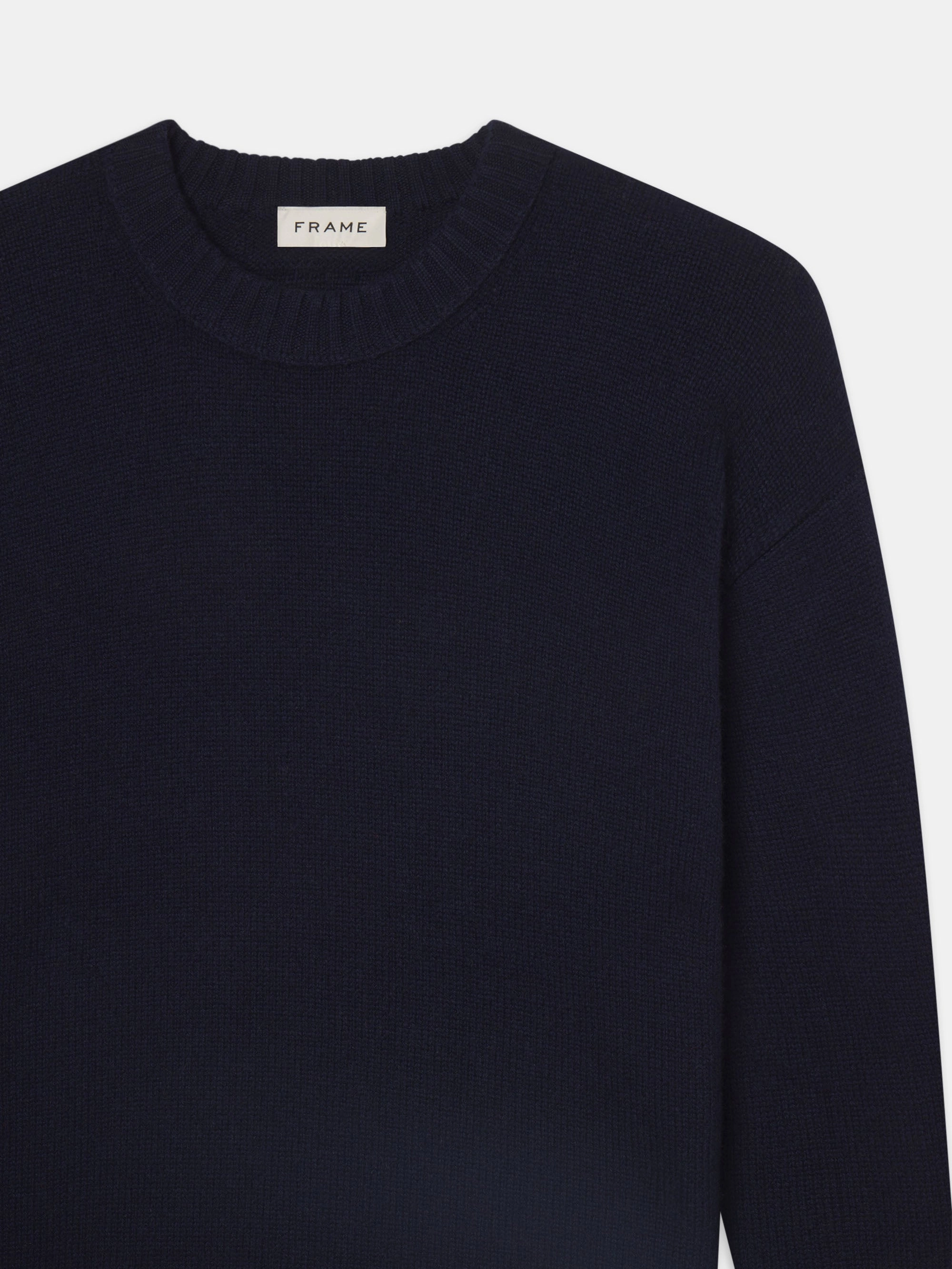 Quick Dry Wear Cashmere Crewneck Sweater -- Navy
