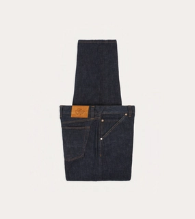 Light Coverage Relaxed Vibe Indigo Rinse 14.2oz Japanese Selvedge Denim Five-Pocket Jeans
