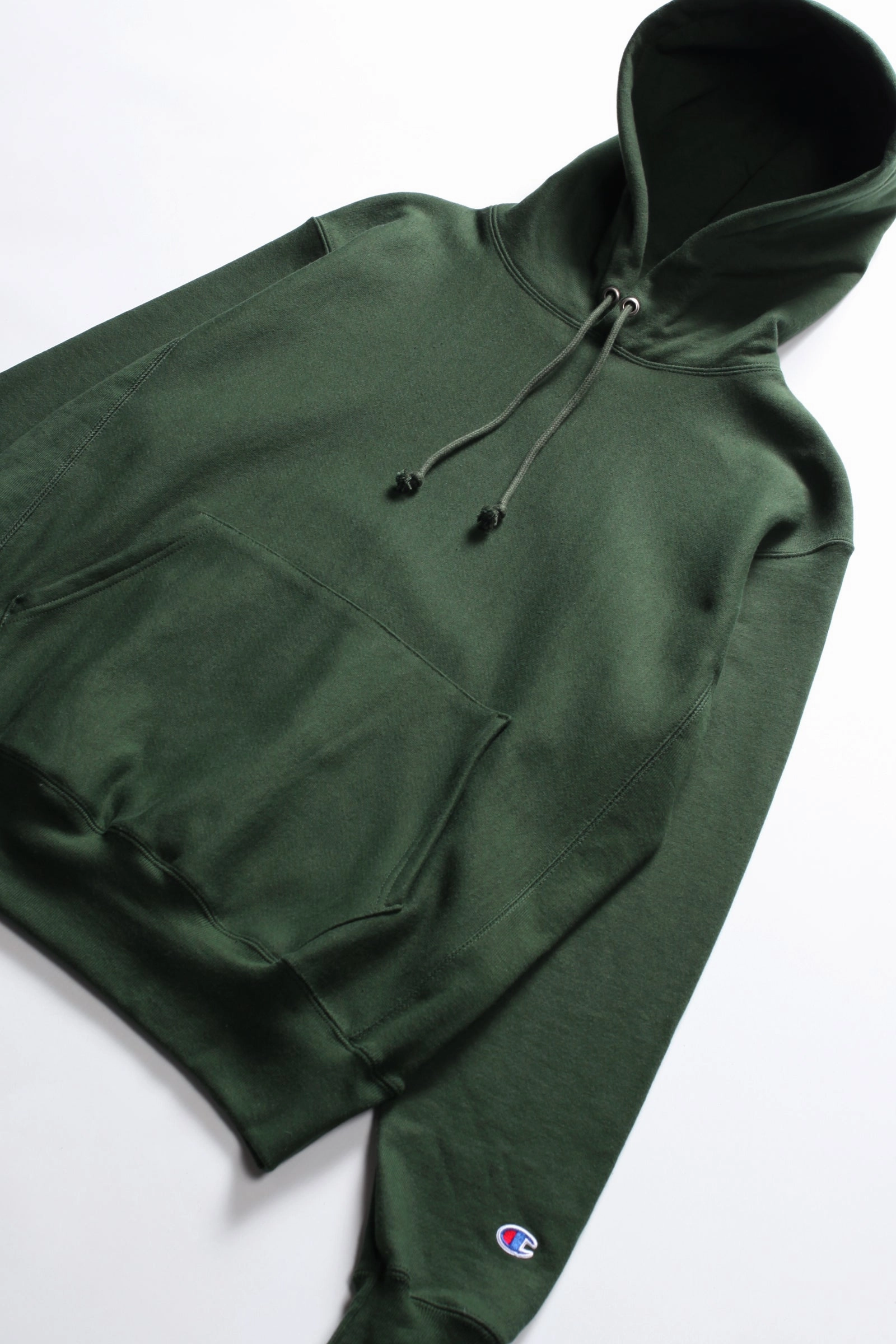 Champion - 12oz USA Reverse Weave Hoodie - Forest Green Chilly Wardrobe