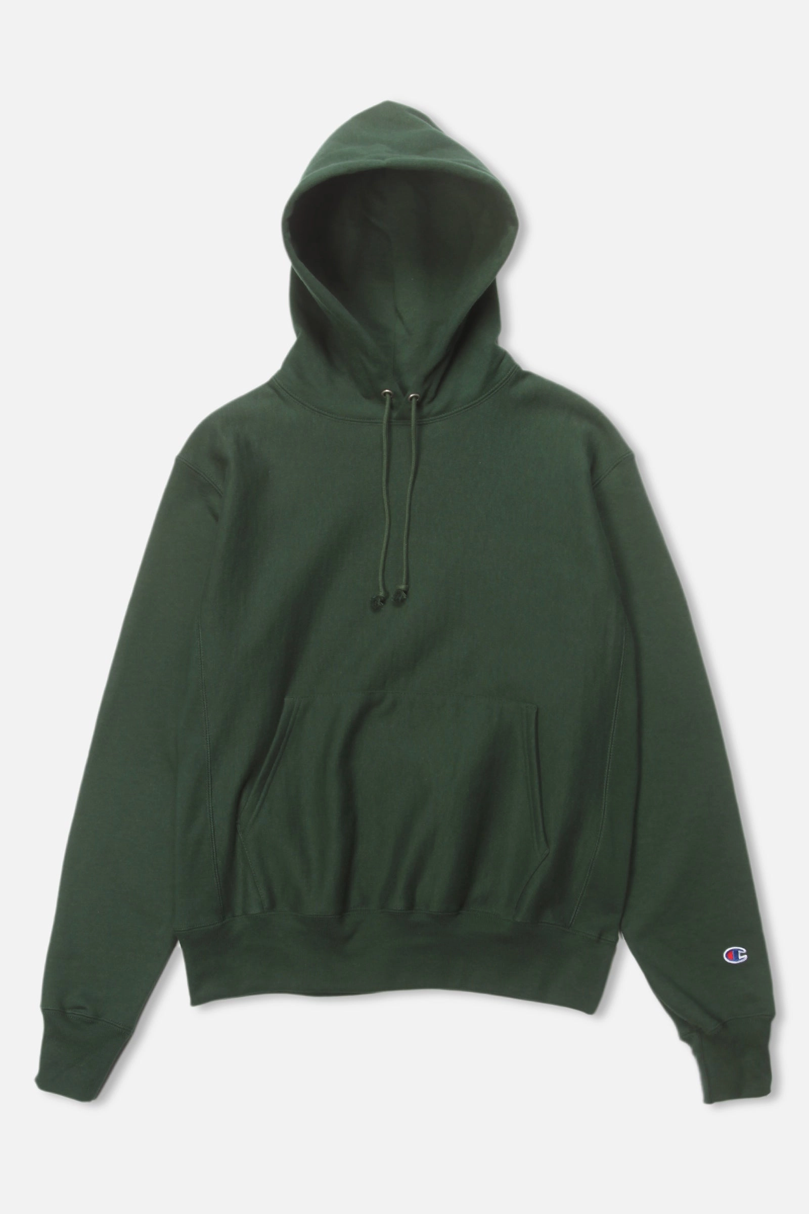 Champion - 12oz USA Reverse Weave Hoodie - Forest Green Allergen Free Processing