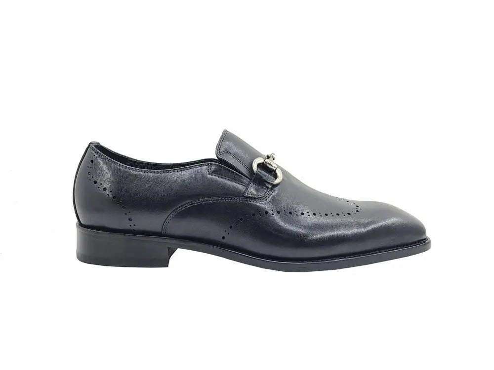 Flexible Movement Leather Sole Horsebit Loafer