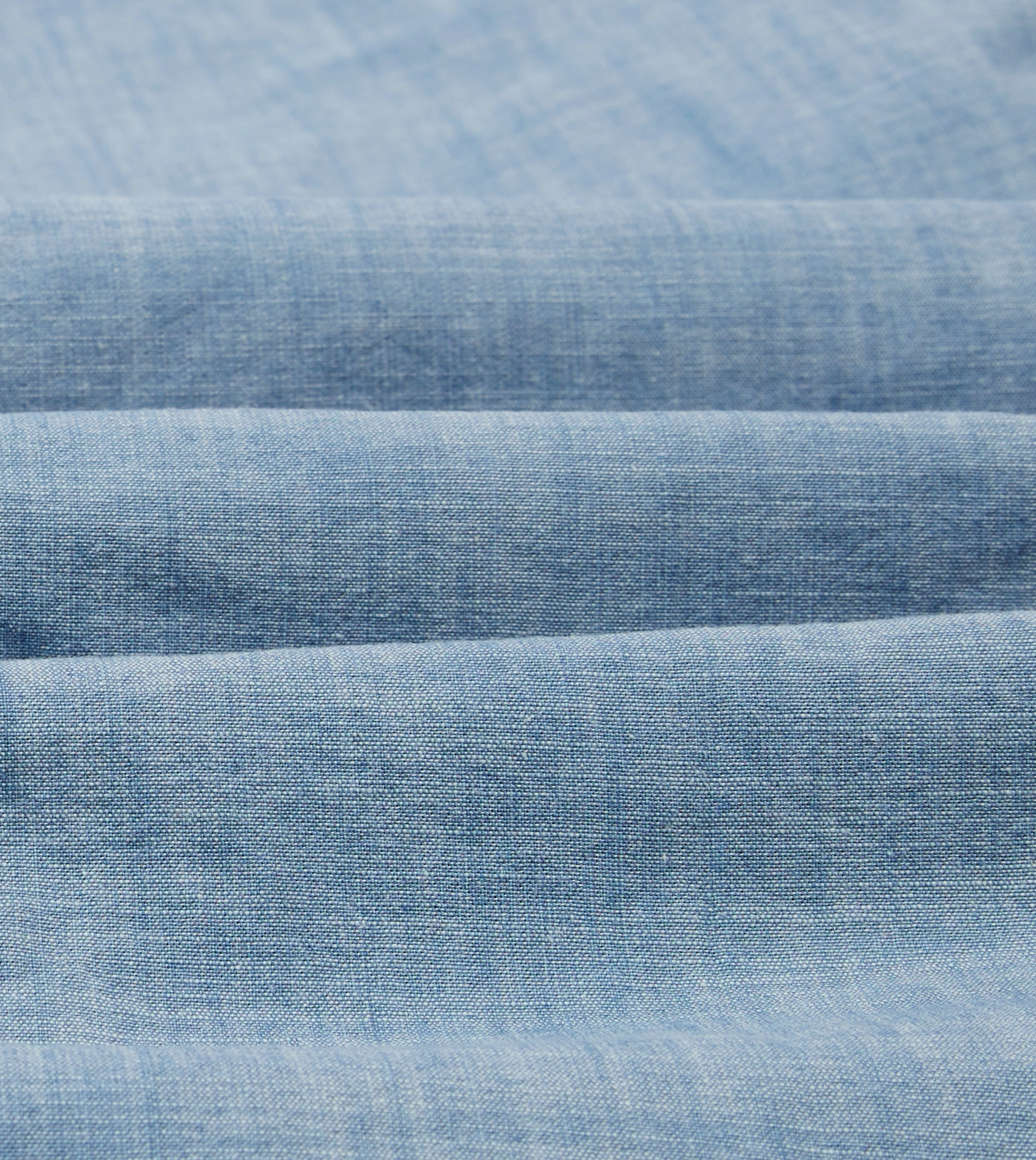 Chambray Two-Pocket Western Shirt Oversized style