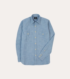 Chambray Two-Pocket Western Shirt Everyday Layer