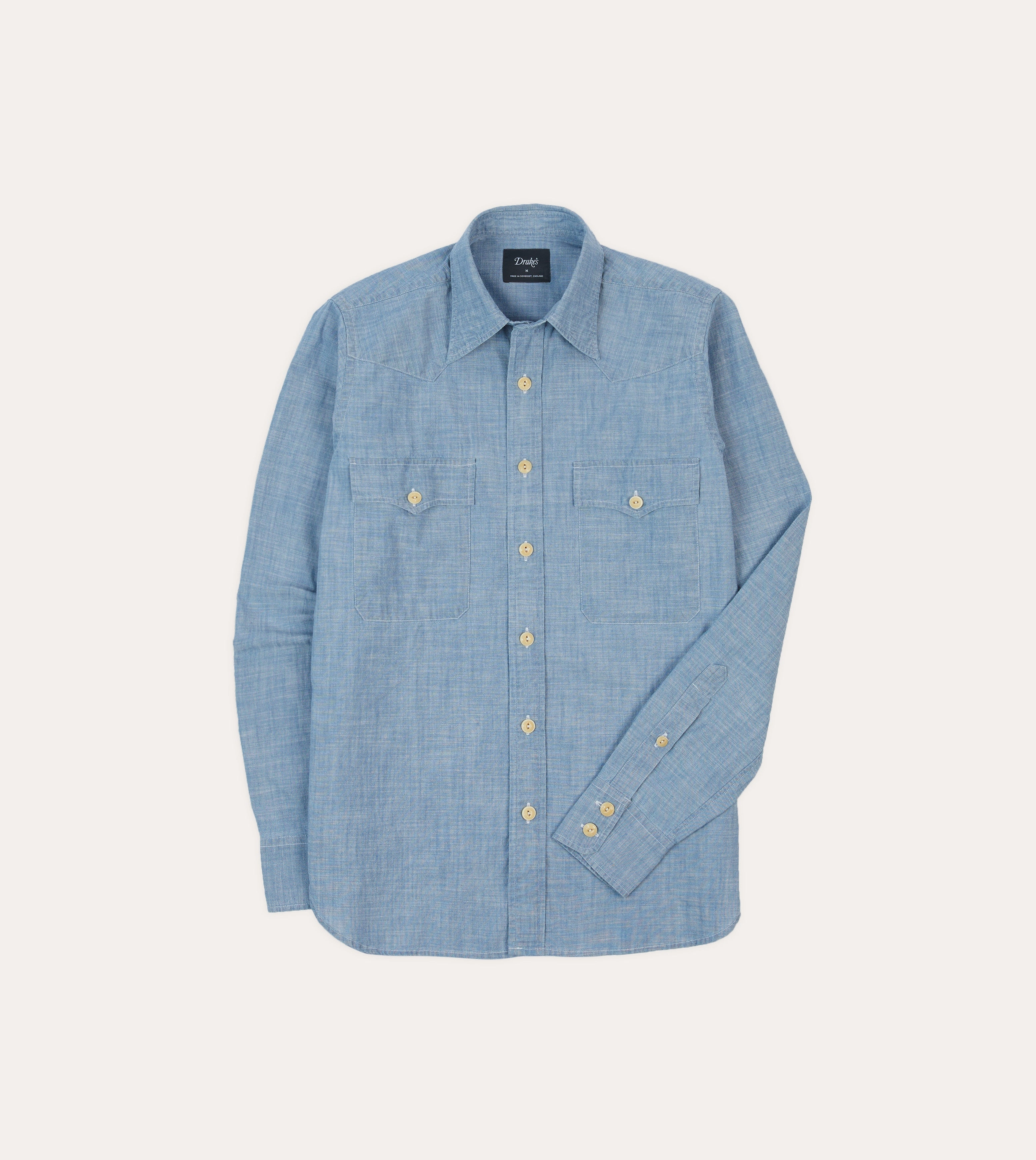 Chambray Two-Pocket Western Shirt Everyday Layer