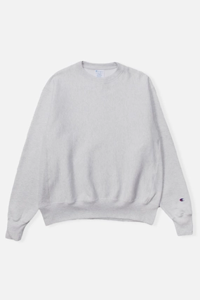Layered Wearable Champion - 12oz USA Reverse Weave Crewneck - Ash Grey