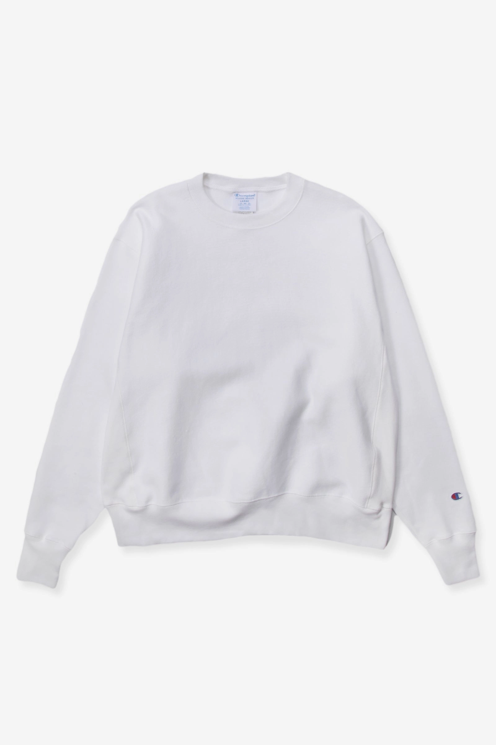 Layered Wear Champion - 12oz USA Reverse Weave Crewneck - White