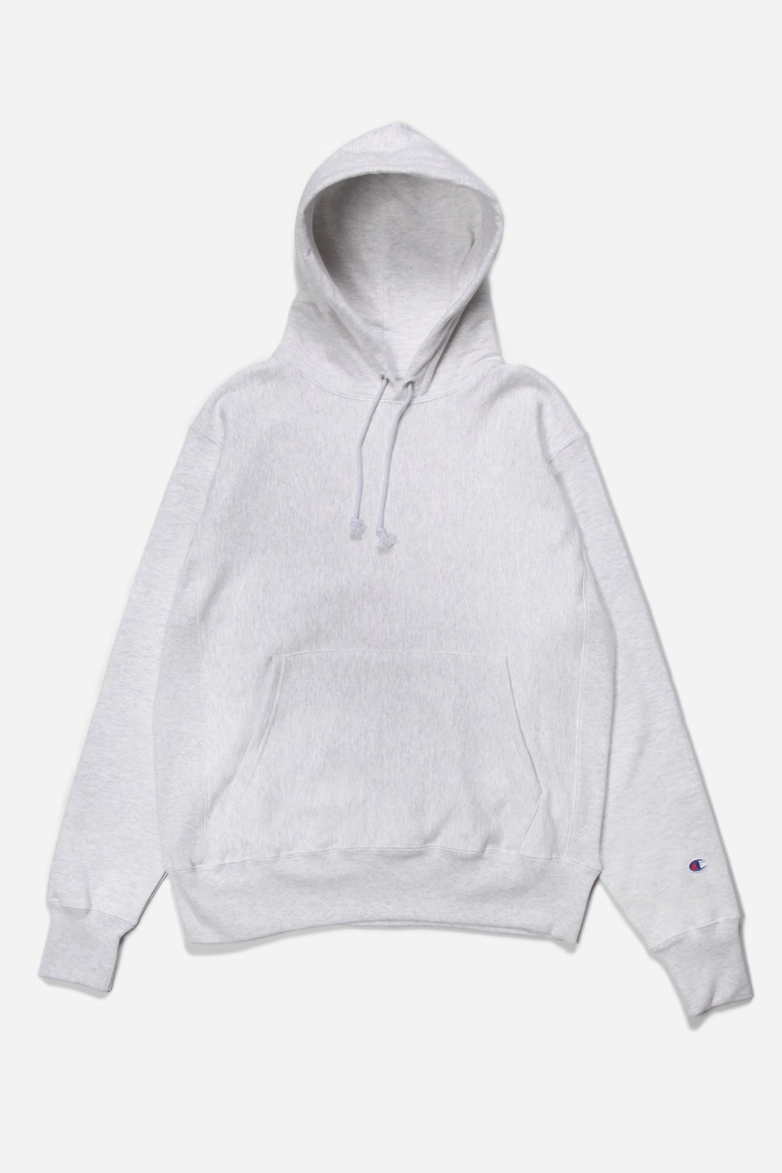 Flexible Drop Shoulder Relaxed fit wear Champion - 12oz USA Reverse Weave Hoodie - Ash Grey