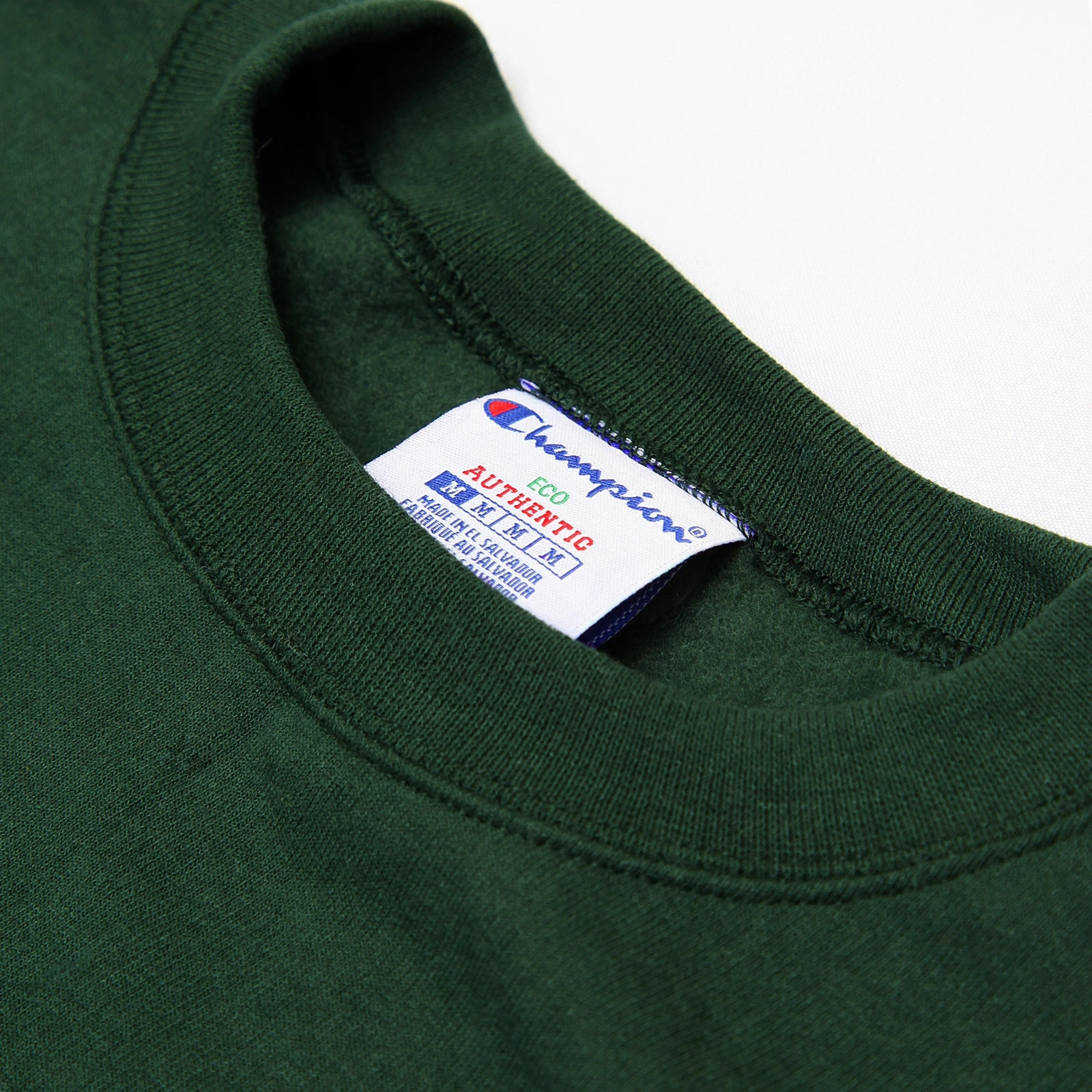 Champion - 9oz Crewneck - Forest Green Essential Knit Style