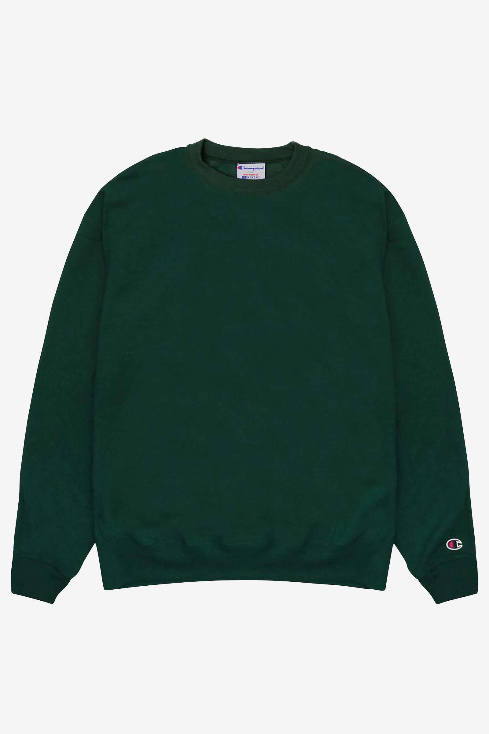 Knit texture Champion - 9oz Crewneck - Forest Green