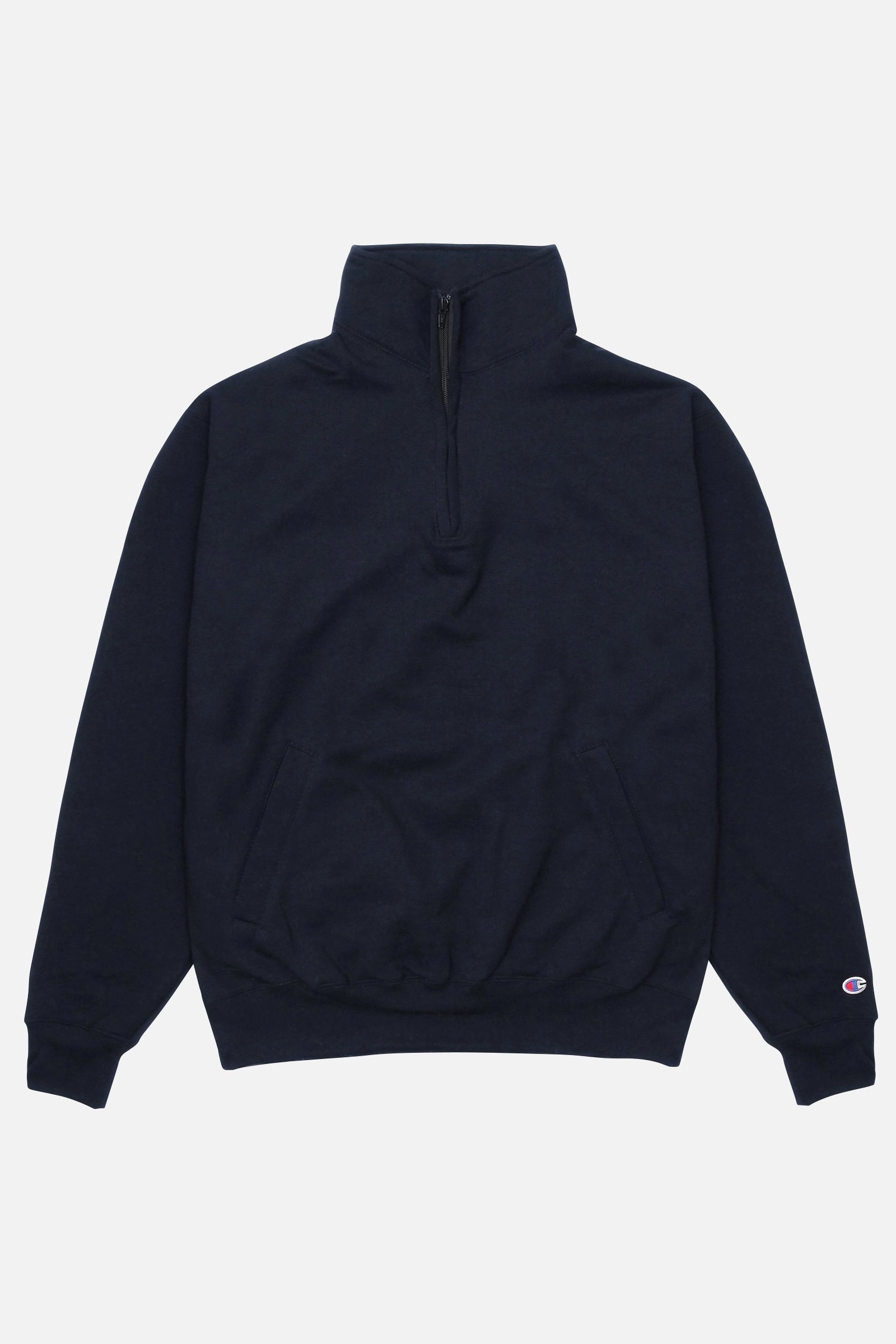 Champion - 9oz Quarter Zip - Navy Cozy And Warm