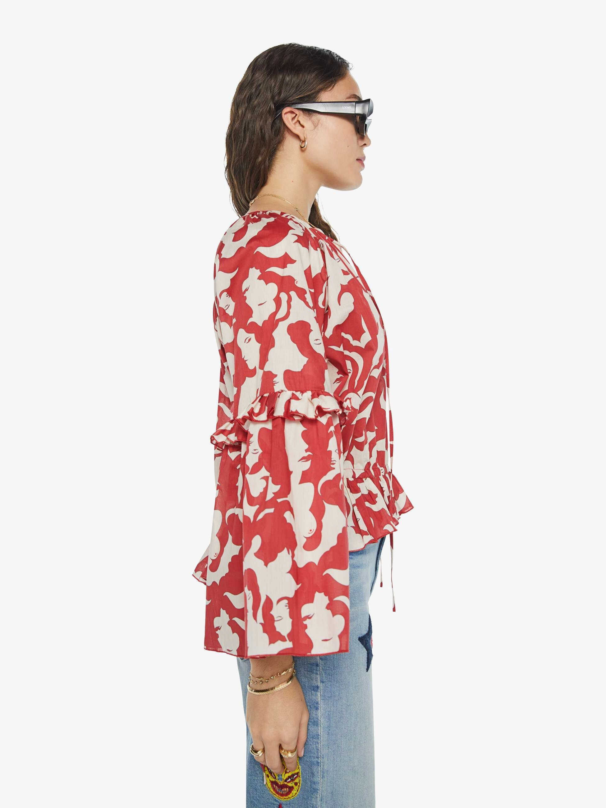 La DoubleJ x MOTHER Boho Blouse - Mamma Fitted Silhouette