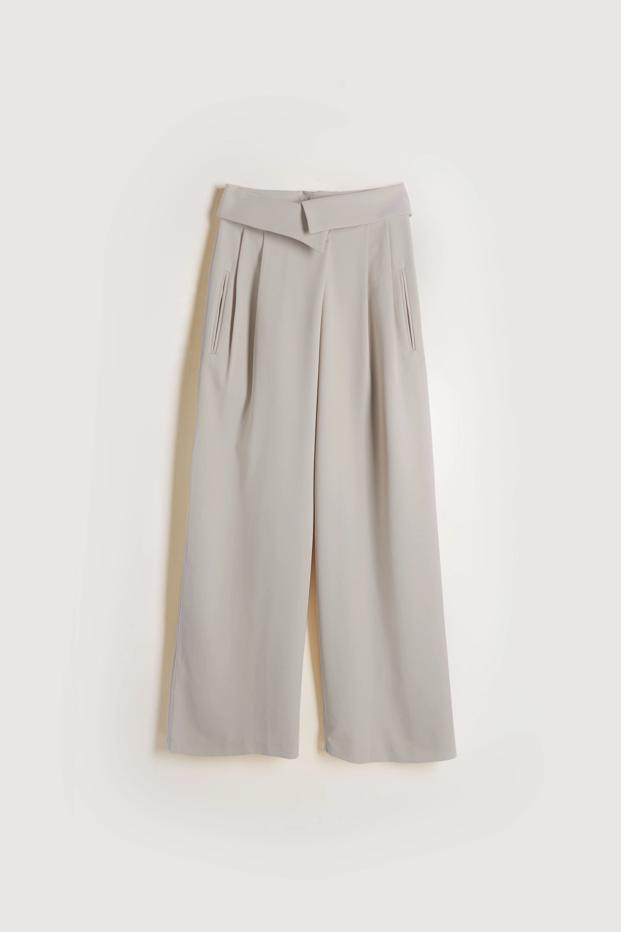 CompressionFitFabric FOLD-OVER WAIST WIDE LEG PANT