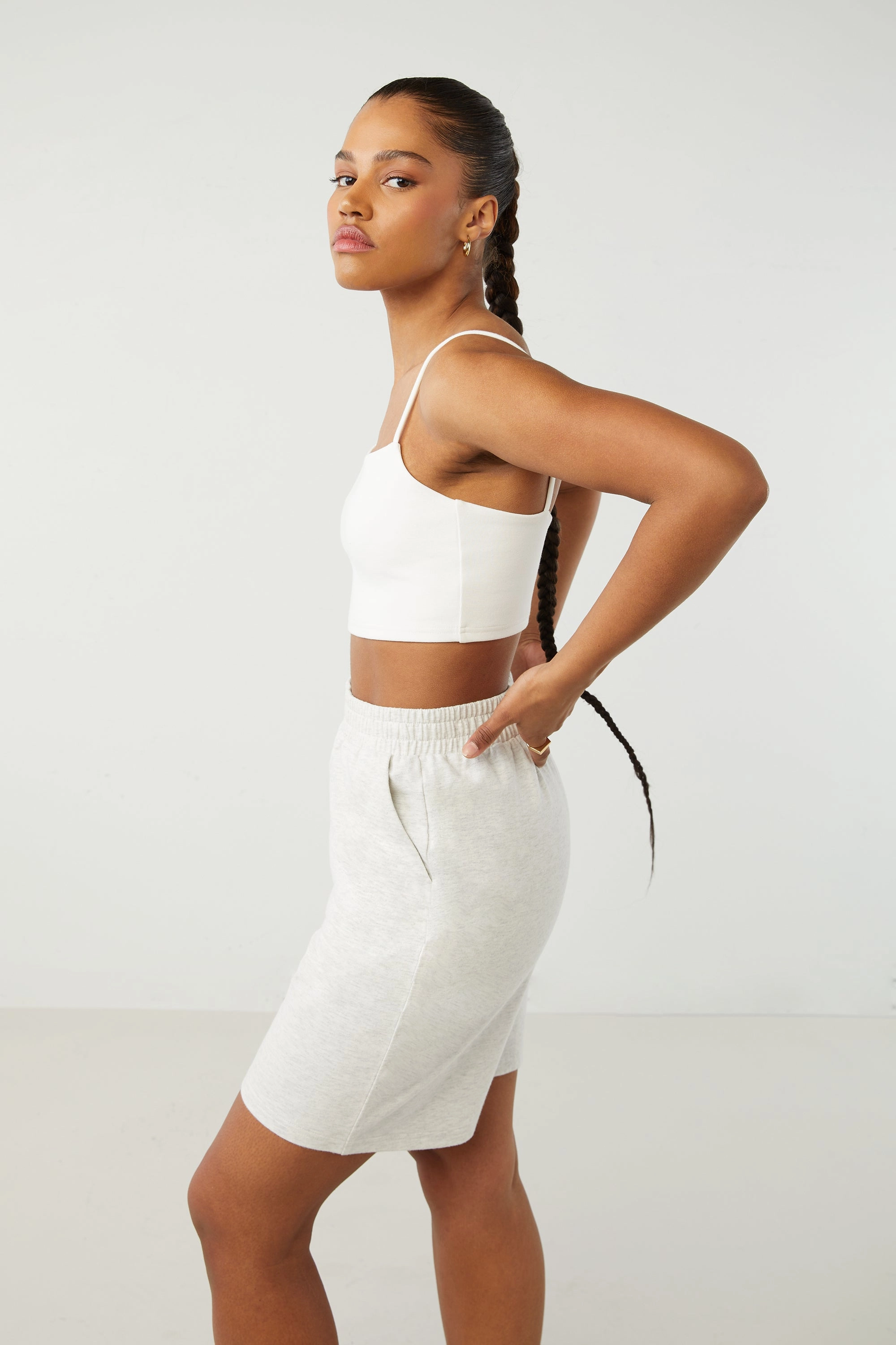 COTTON FRENCH TERRY SHORT Sleek Design swimming accessory