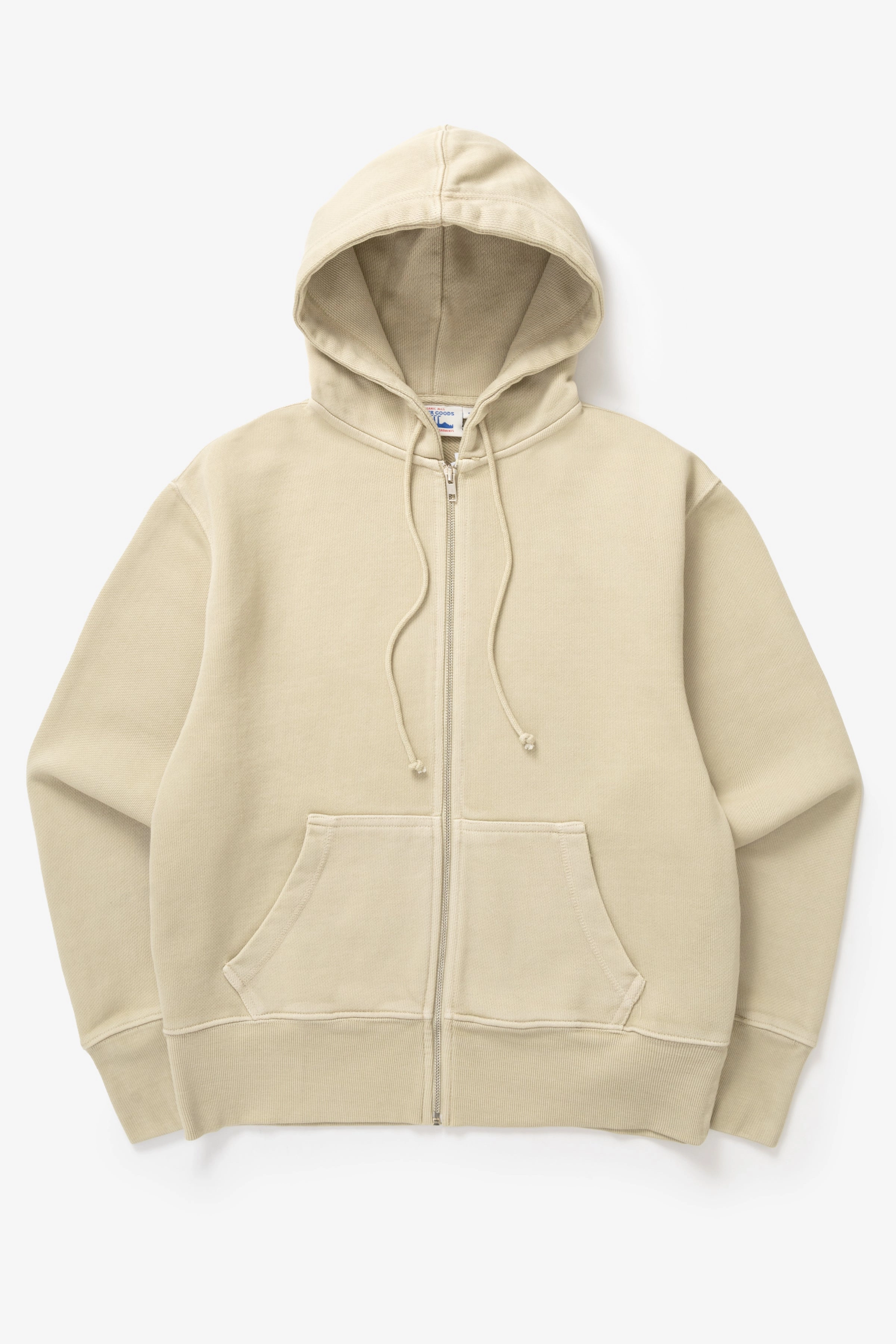 Power Goods - Loopback Zip Hoodie - Bone Casual Active Wear