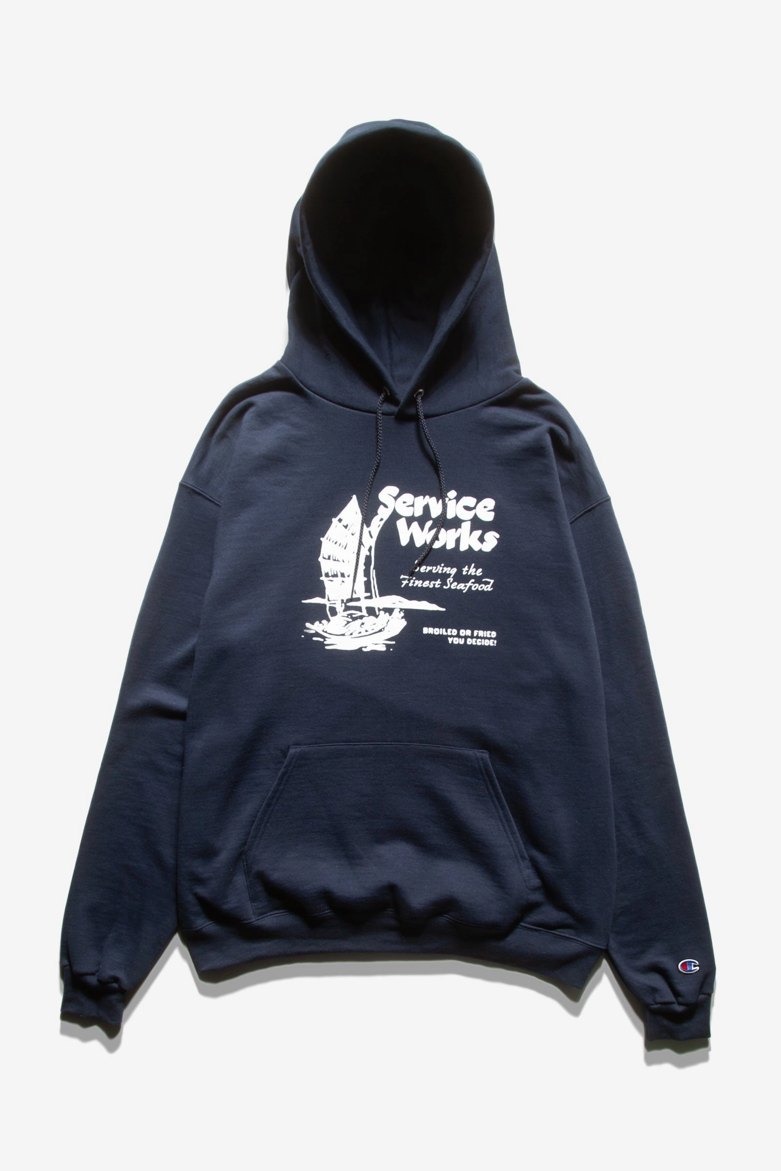 Service Works - Sail Away Hoodie - Navy Light Stretch Wear