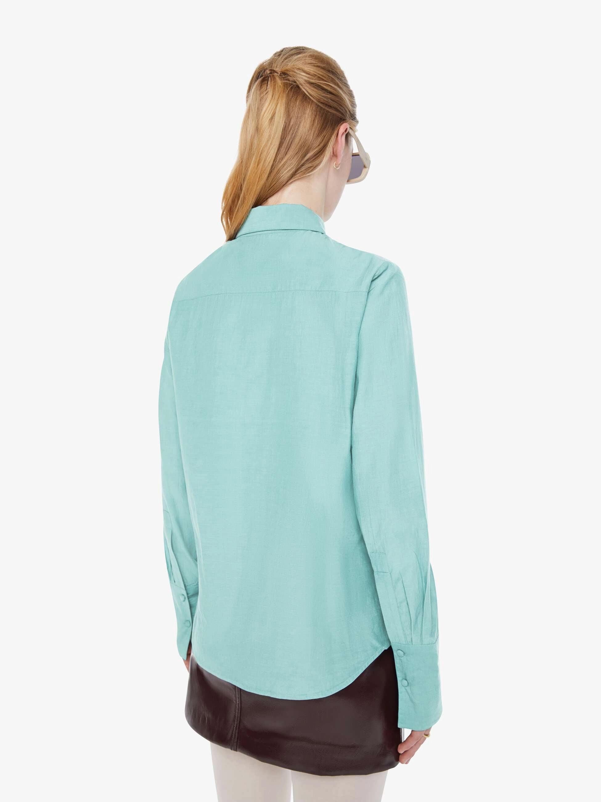 Recycled Polyester Blend Chloe Fineman x MOTHER The Mayday - Fly Me Out Larkspur