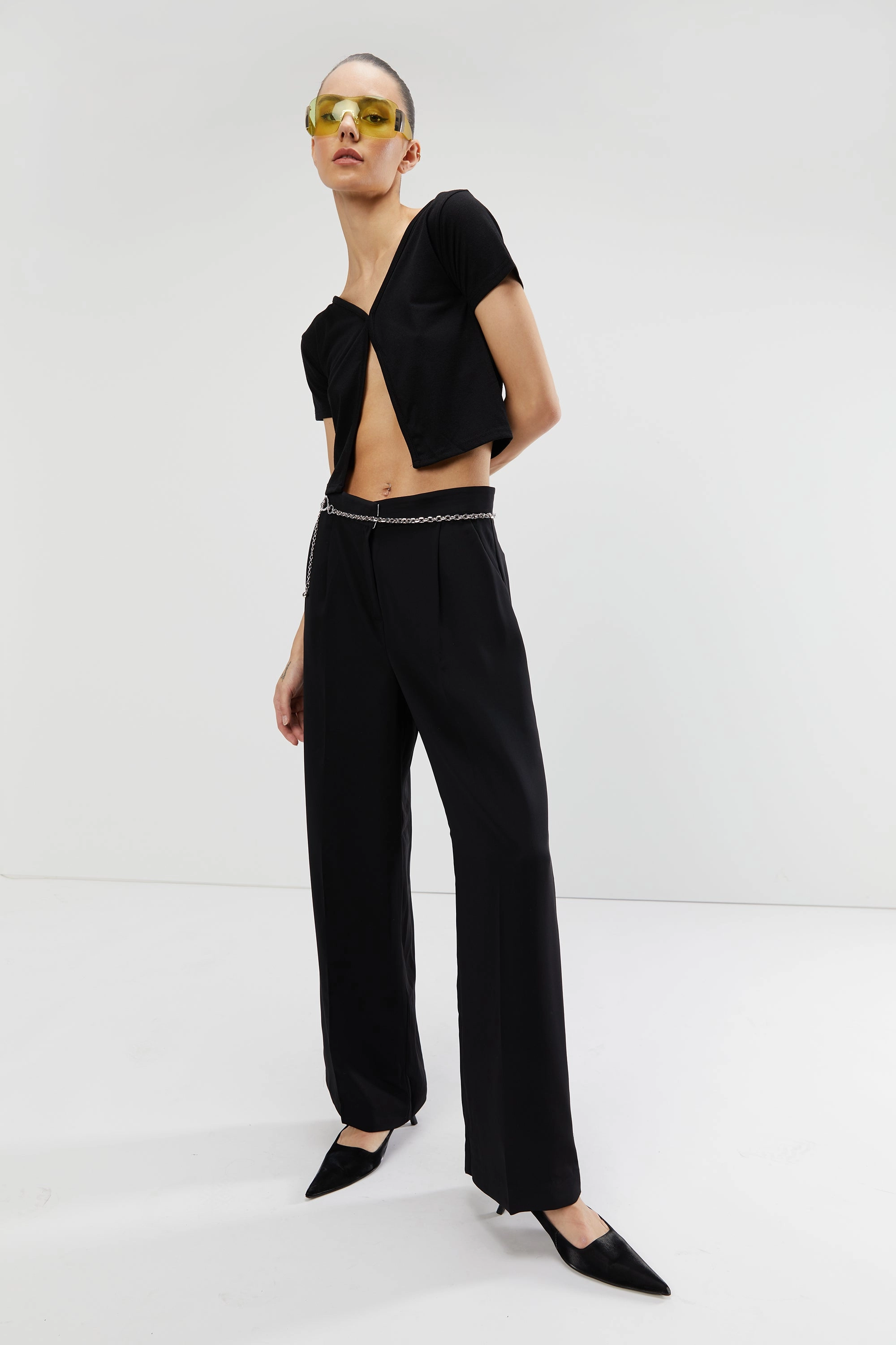 SINGLE PLEAT WIDE LEG PANT Weekend Comfort