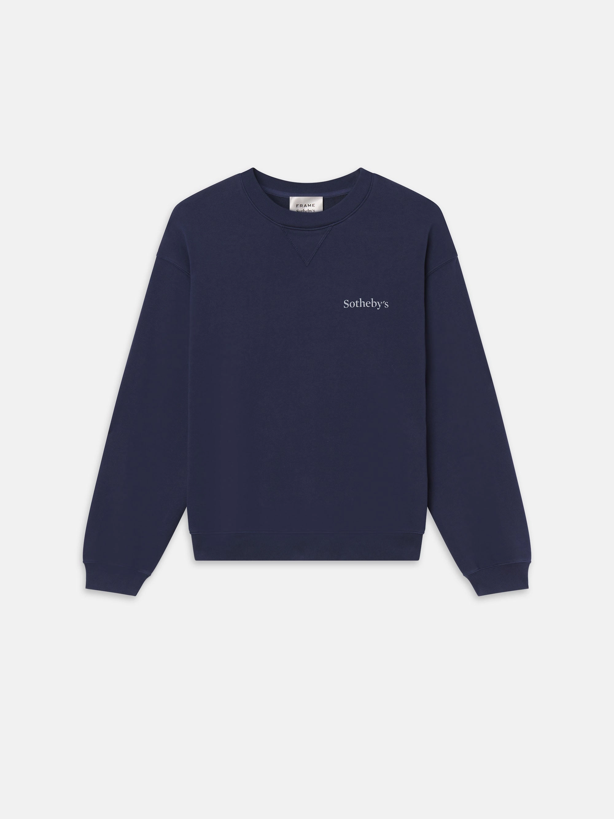 Sotheby's Unisex Crewneck Sweatshirt -- Navy Quick Slip Cozy Fleece