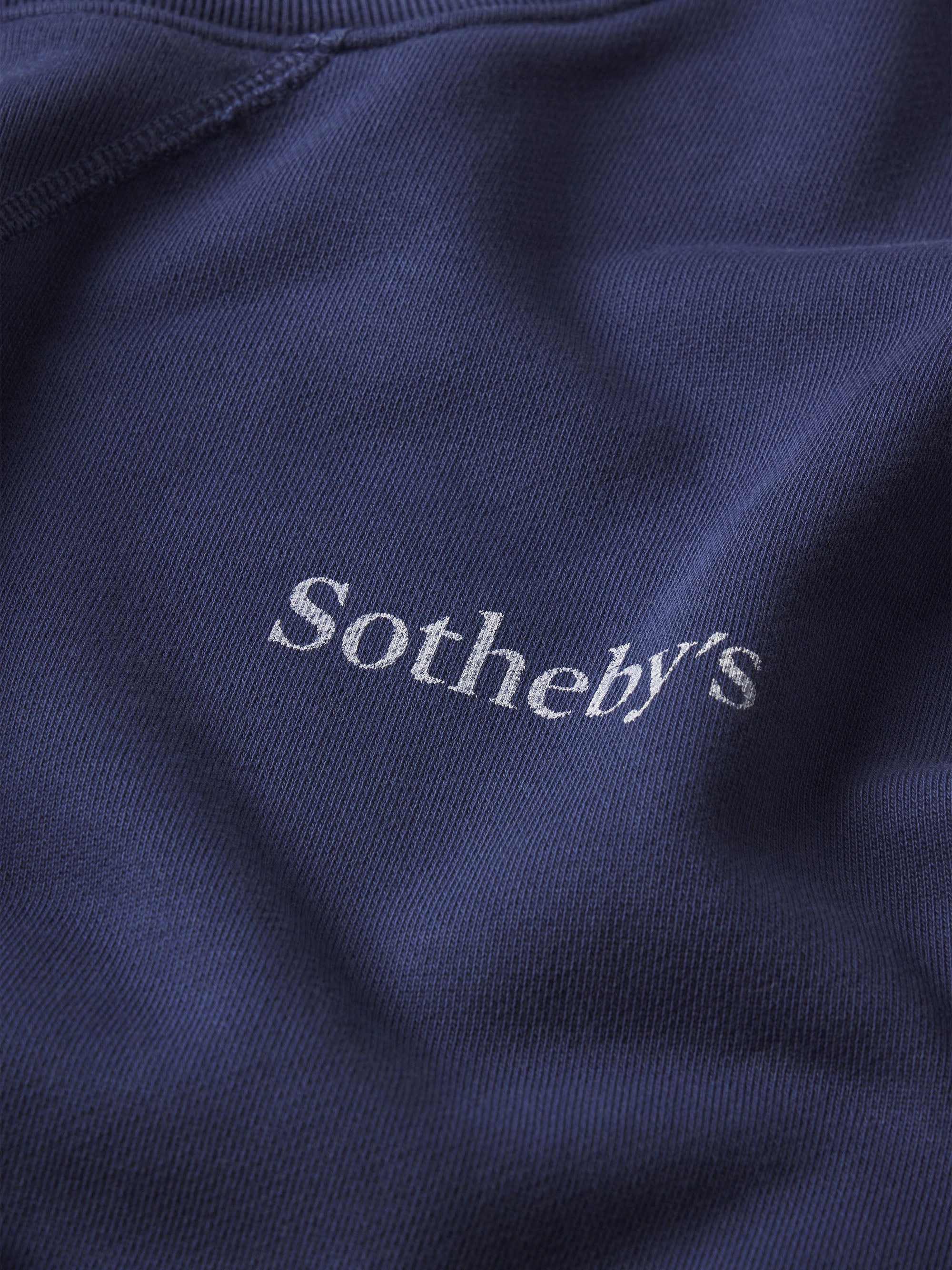 Sotheby's Unisex Crewneck Sweatshirt -- Navy All-Weather Comfort Ribbed cuff