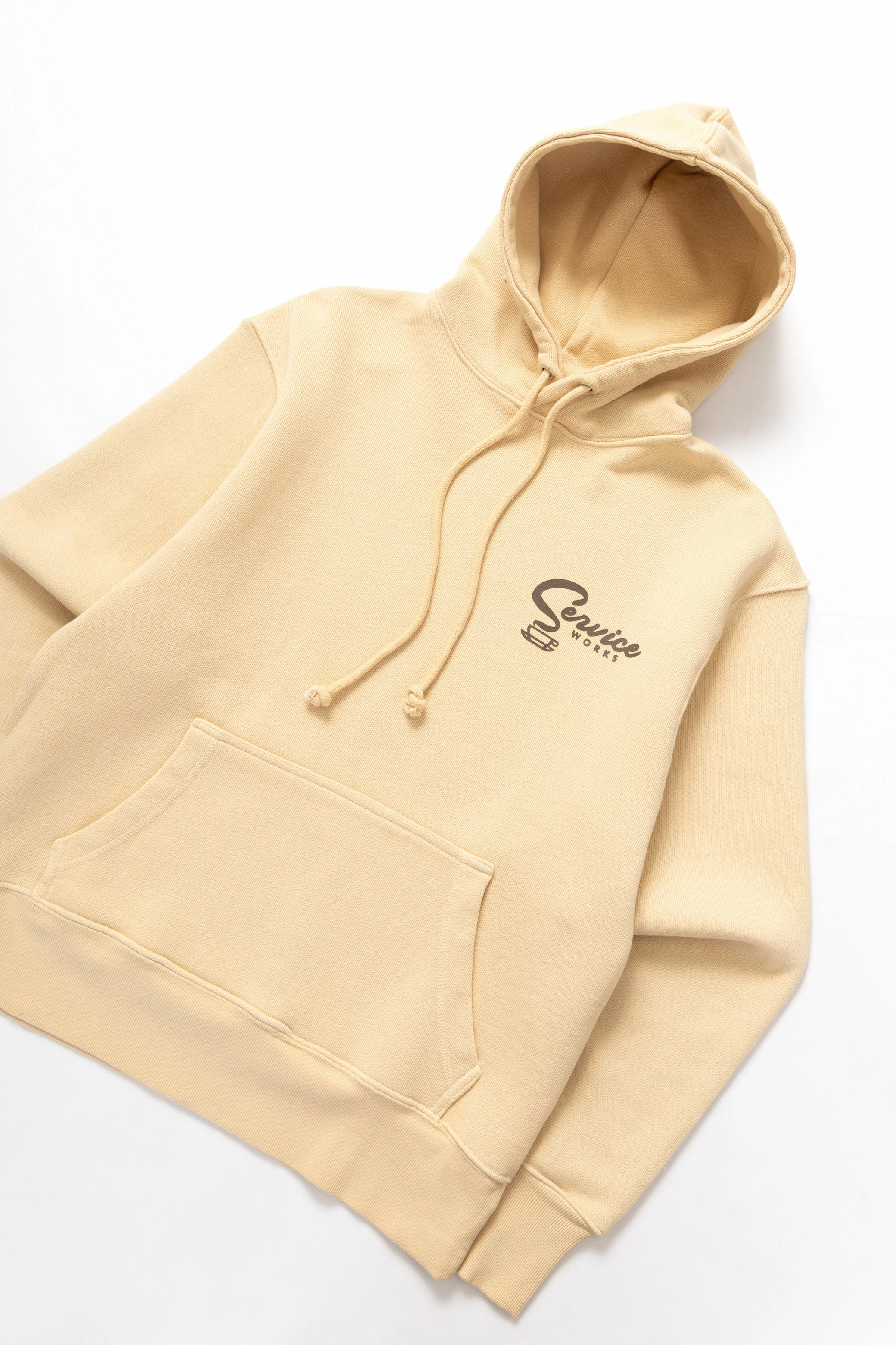 Fade Resistant Finish Service Works - Espresso Hoodie - Khaki