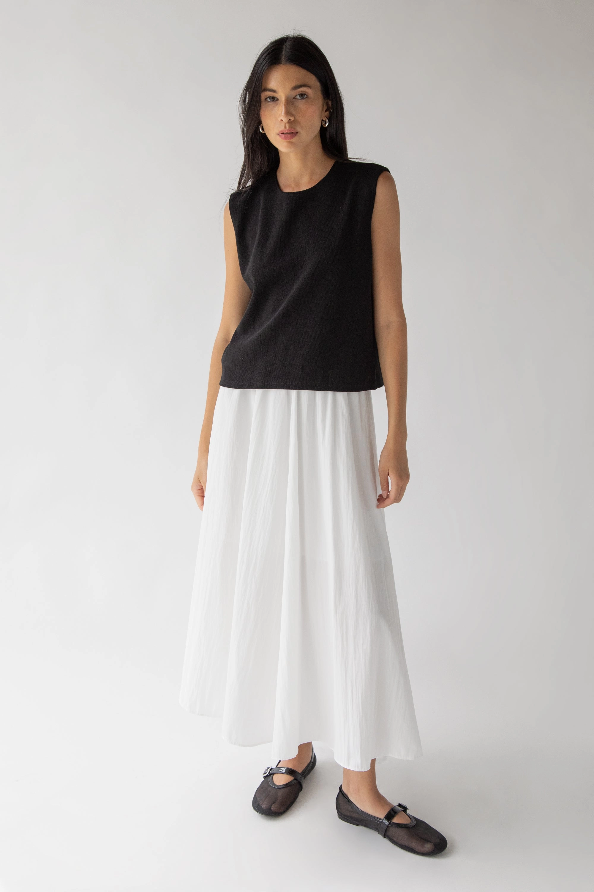 CLASSIC MAXI SKIRT Seasonal Must Have Frayed Finish