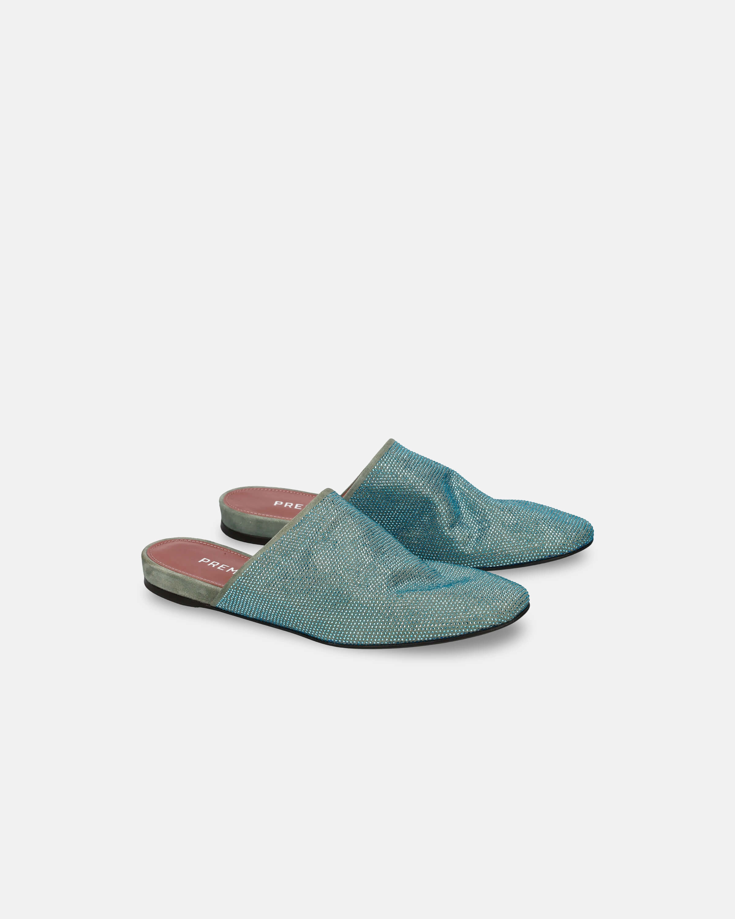 Contoured Heel Practical Comfort Clogs with Rhinestones and Internal Wedge M7009D