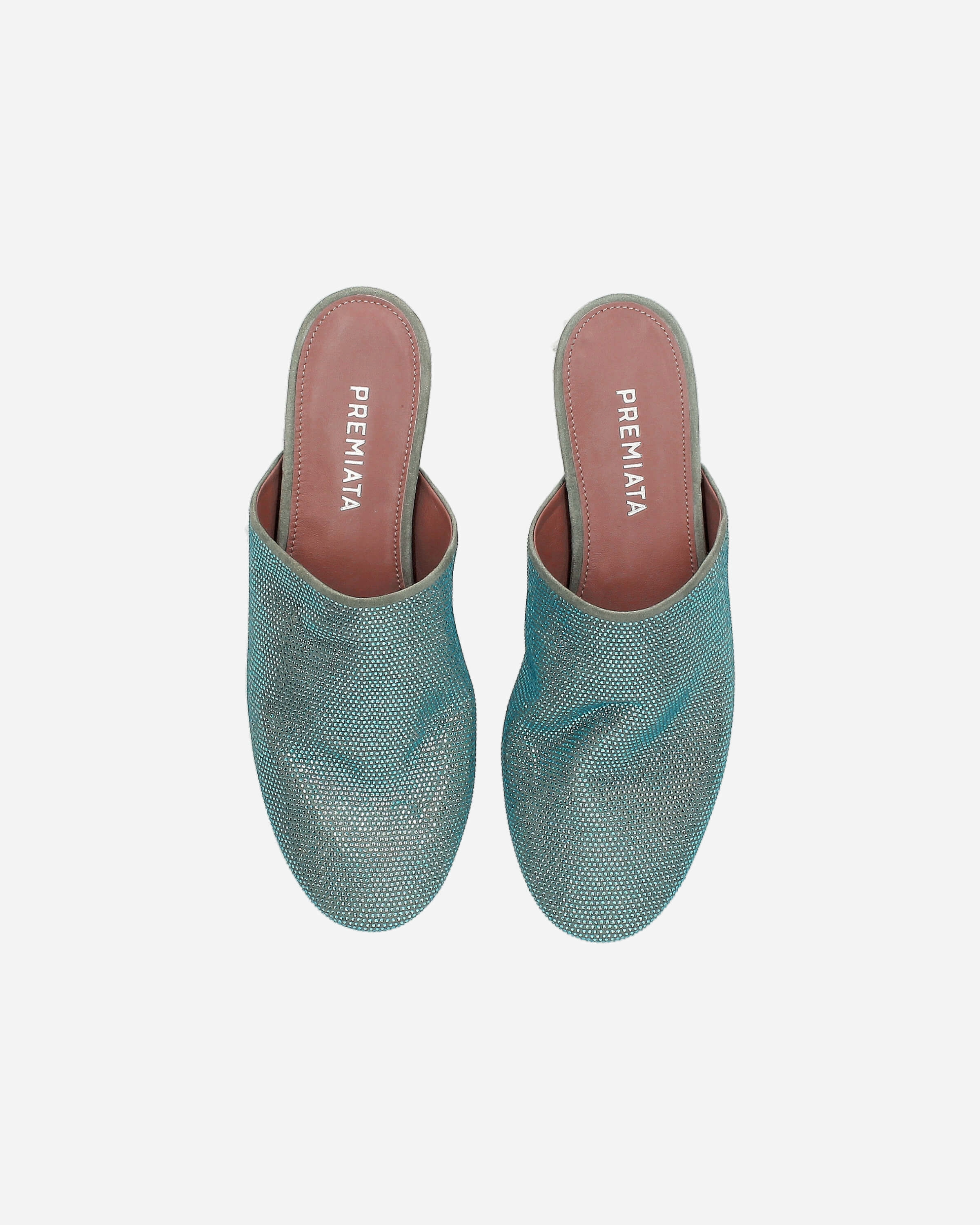 Clogs with Rhinestones and Internal Wedge M7009D Practical Walking Shoes Quick Release Buckles