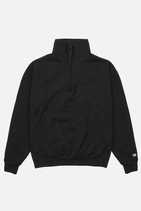 Warm Comfort Fit Breathable Flex Champion - 9oz Quarter Zip - Black