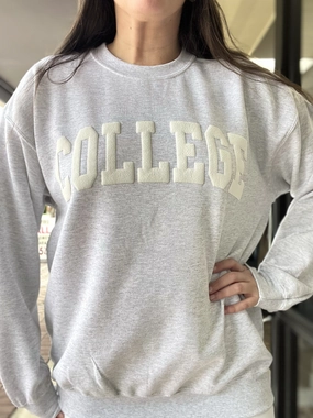 Relaxed Vibes product cost effectiveness College Puff Crew Sweatshirt