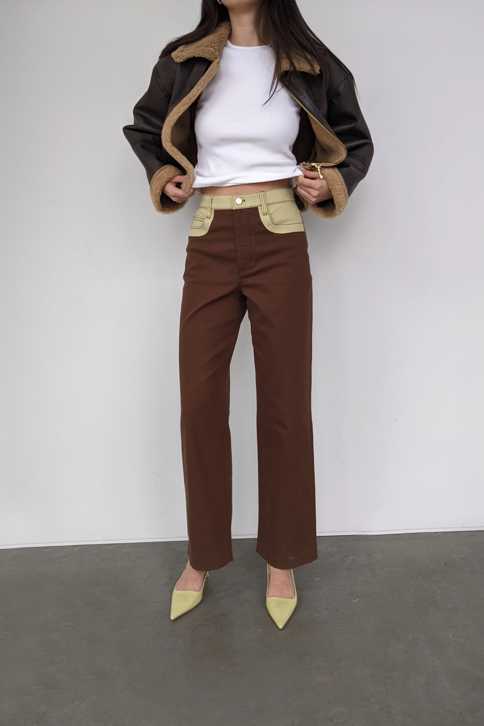 Comfy Style Full Coverage COLOUR BLOCK TWILL PANT