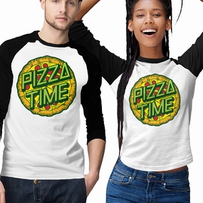 Versatile Comfort Wear Vibrant Prints Cowabunga! It's Pizza Time!