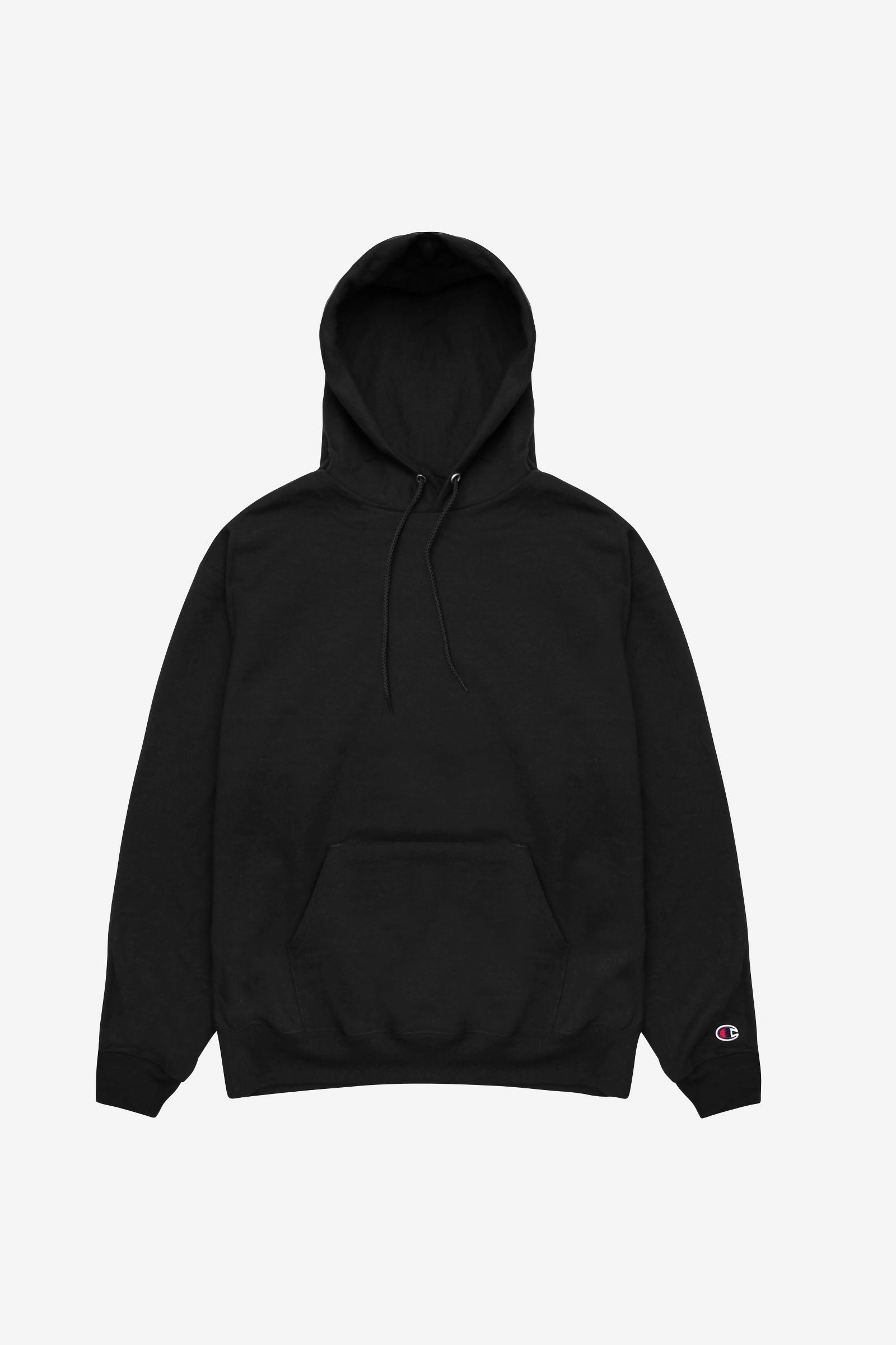 Champion - 9oz Hoodie - Black Comfort Stretch Effortless Wear