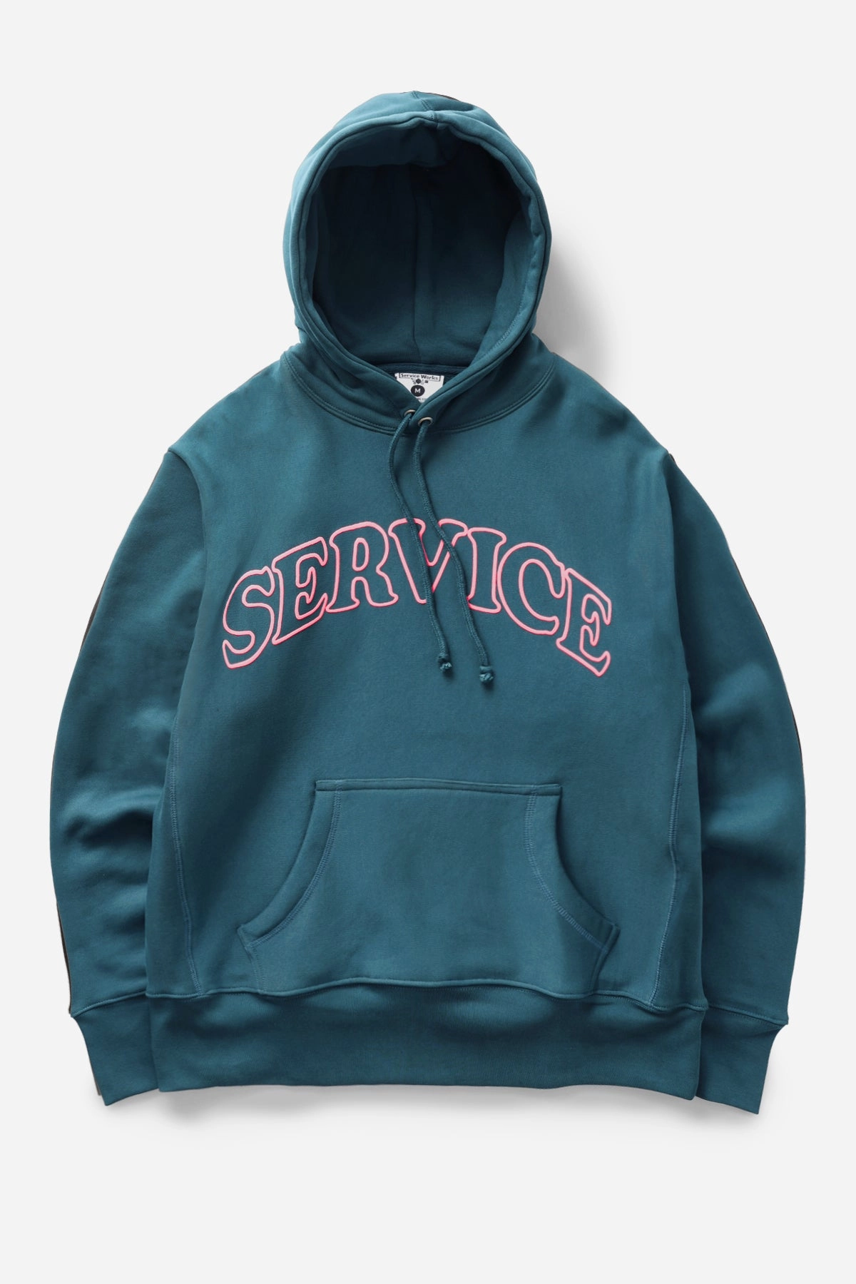 Service Works - Arch Logo Hoodie - Petrol Durable Stitching Versatile Performance