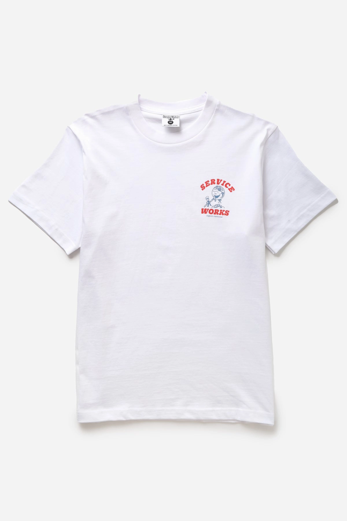 Service Works - Organic Chefswear Tee - White Performance Fit
