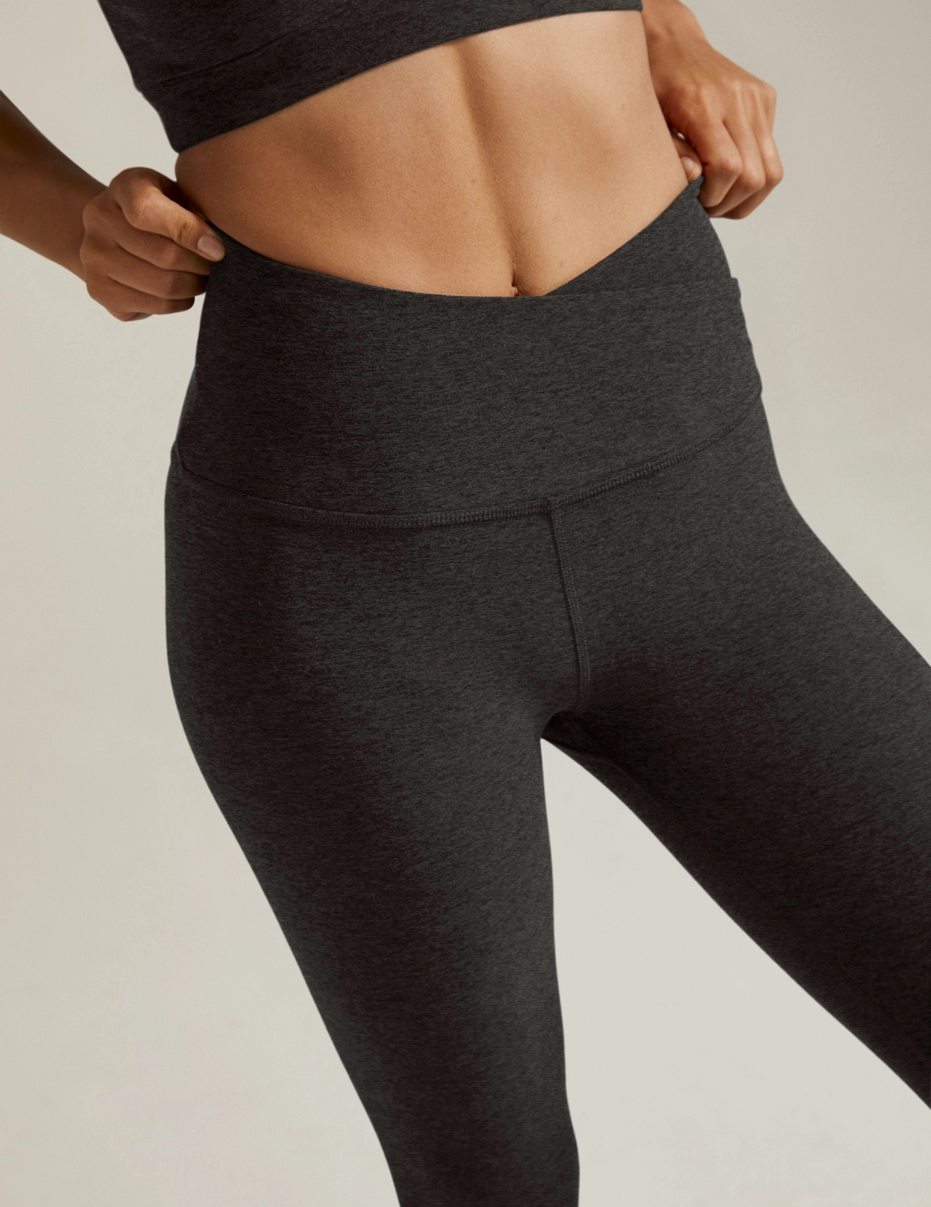 Evening Walk Unisex Style Spacedye At Your Leisure High Waisted Midi Legging