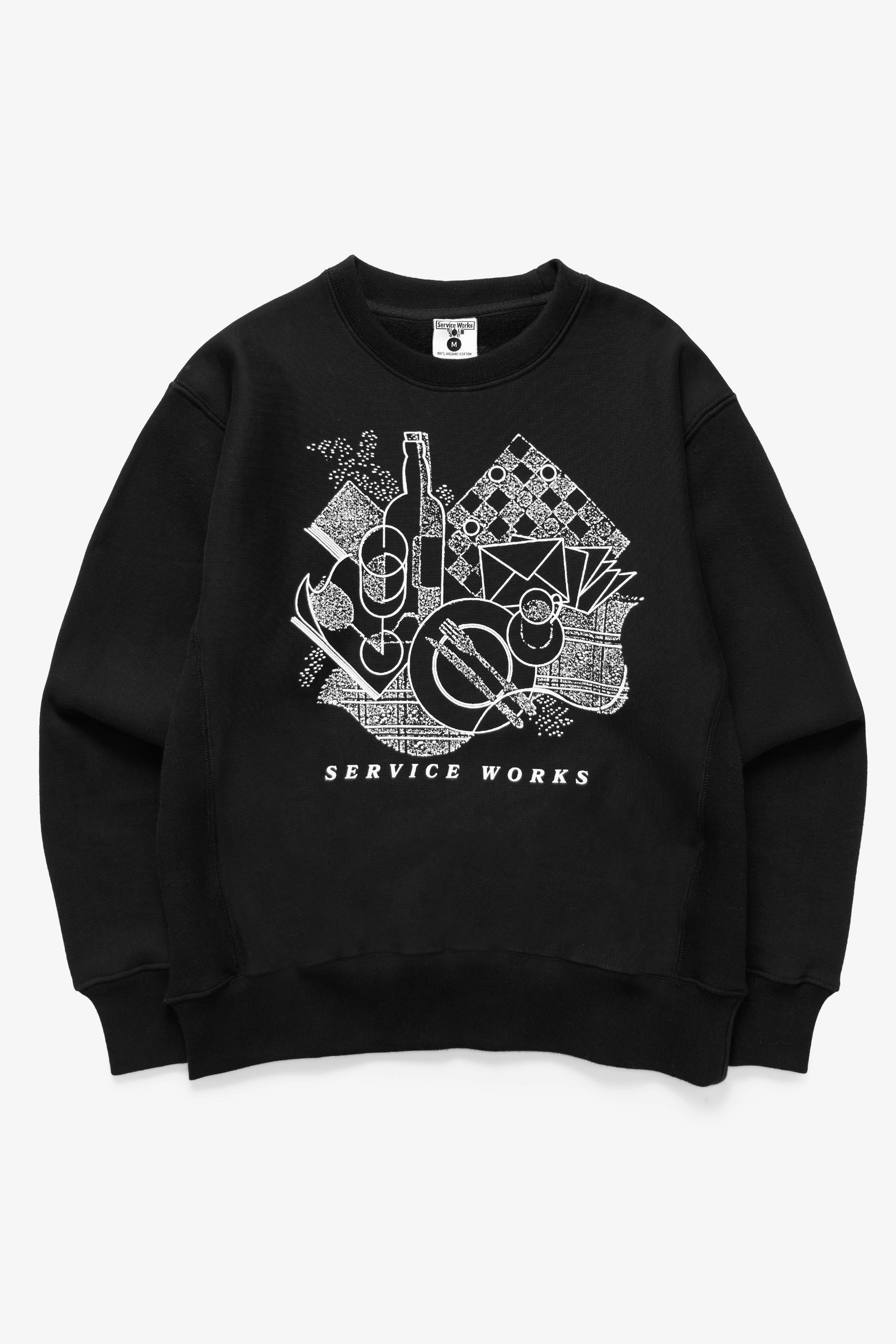 Anti Pilling Surface Service Works - Frequent Flyer Crewneck - Black