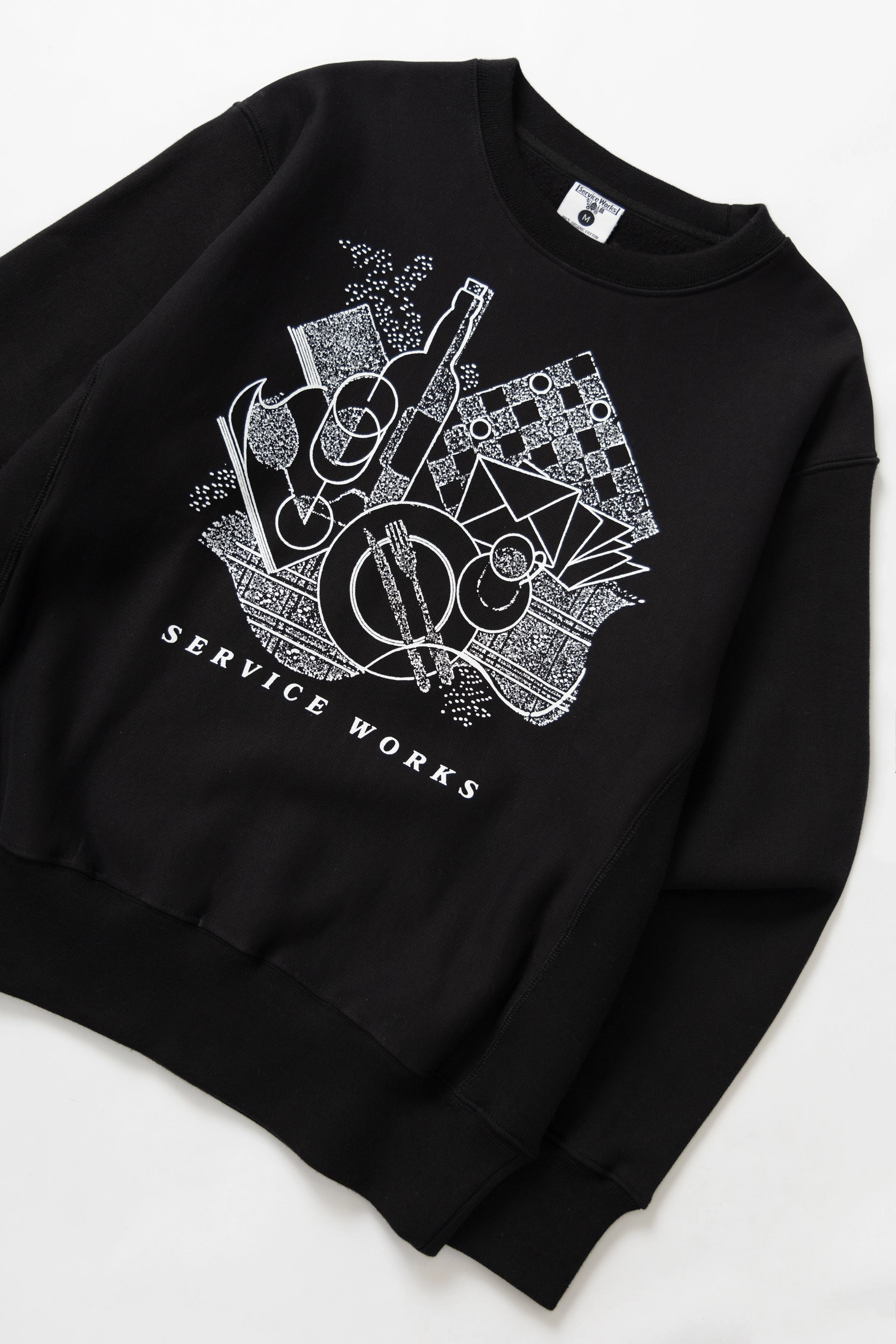 Thermal regulation Soft and Warm Service Works - Frequent Flyer Crewneck - Black