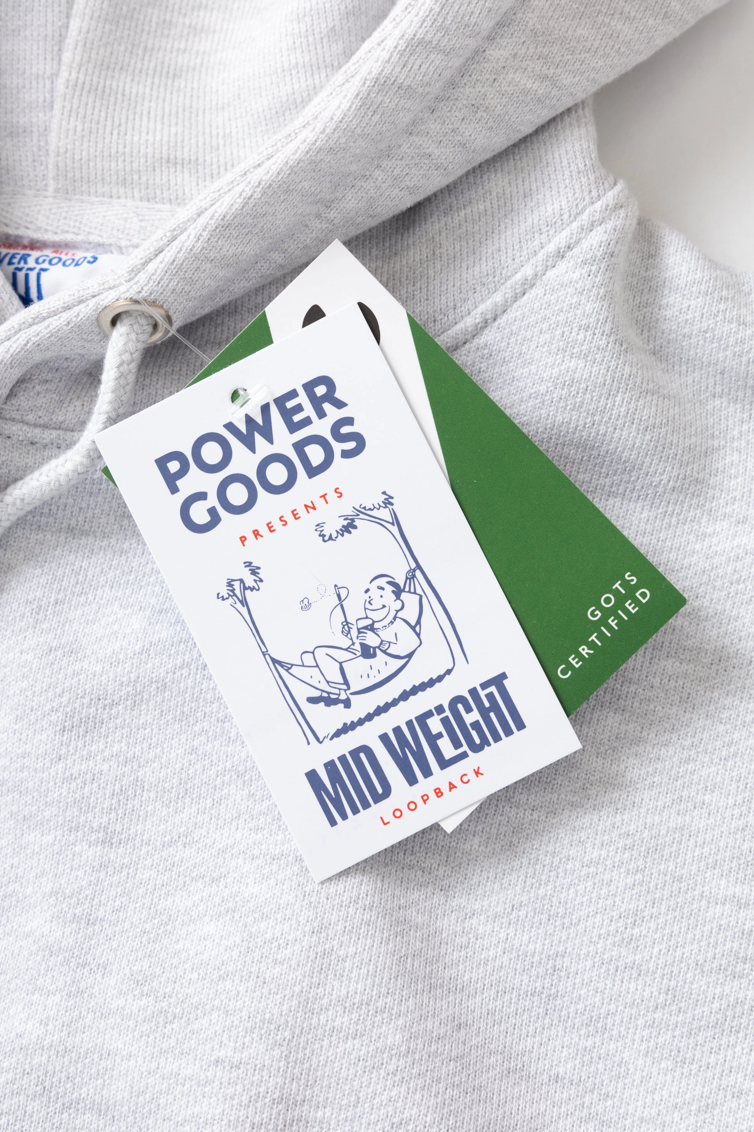 Power Goods - Loopback Hoodie - Ash Trendy Look