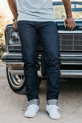 The Pen Slim - Indigo Raw 17.5oz Mammoth Selvedge Stretch Holiday Vibes Streetwear Fan Casual Spring Mood Classic Wear